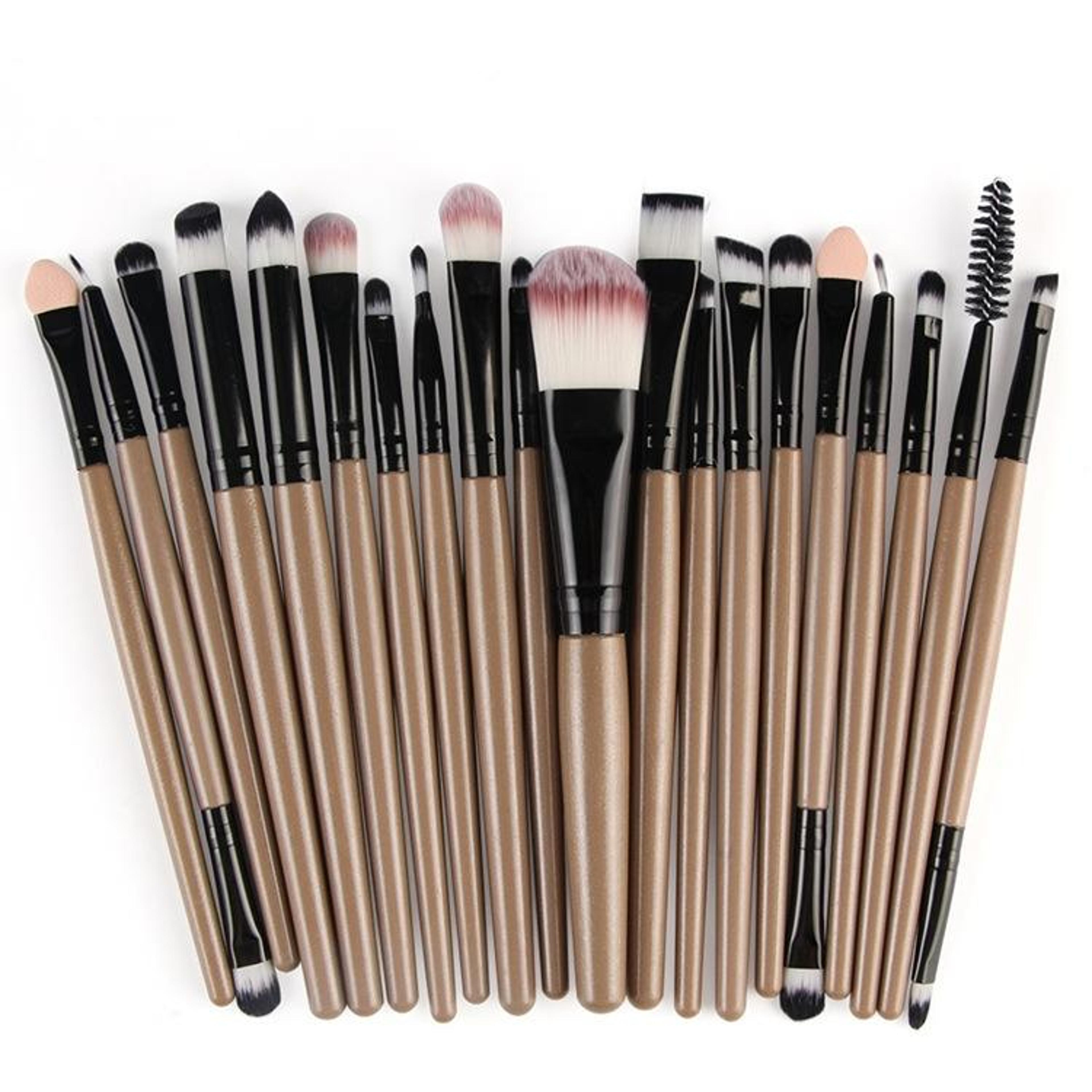 Makeup Brush Set With Wooden Handles  Soft Nylon Bristles For Flawless Beauty Application 10