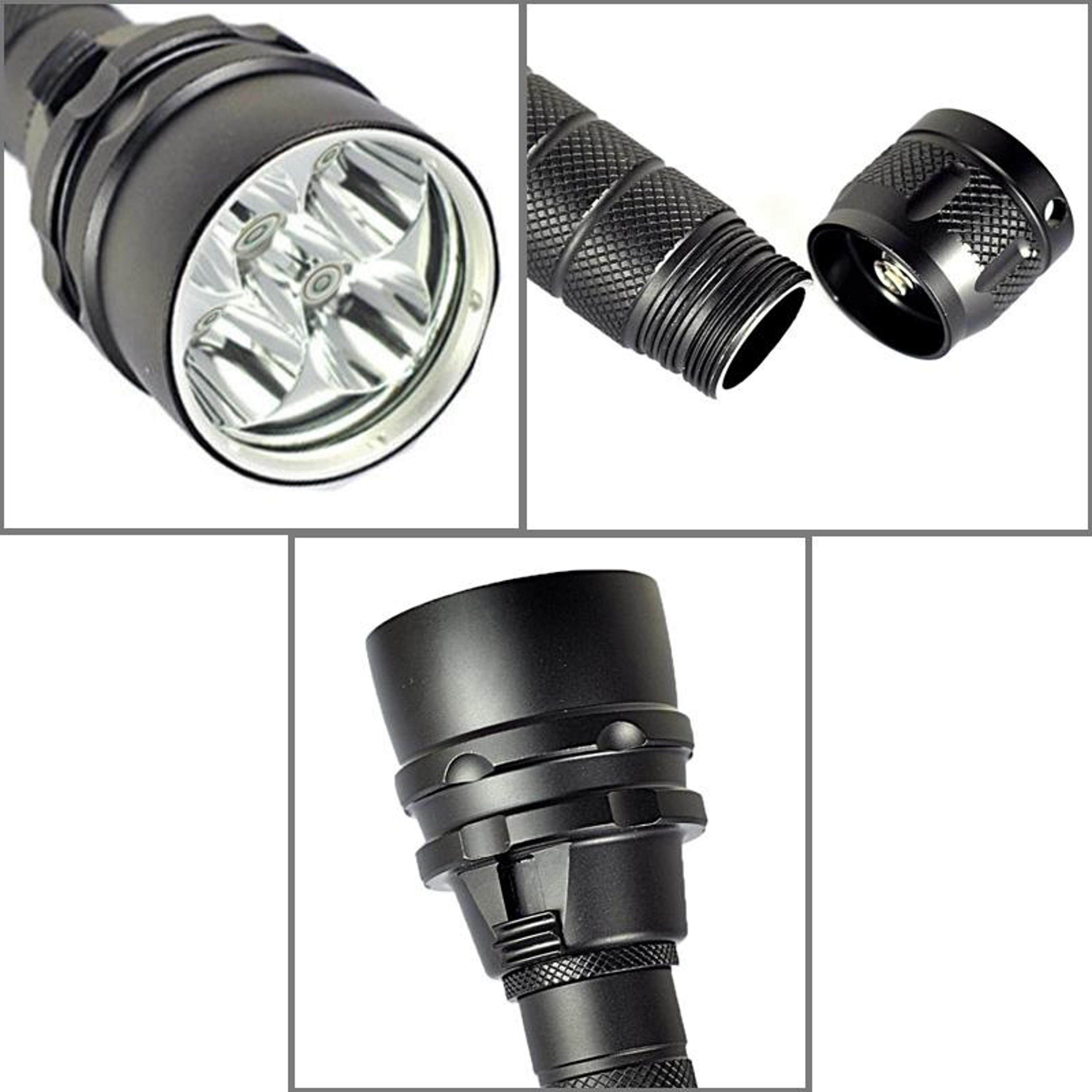 5000LM UV Diving Flashlight 150M Waterproof Purple Light Torch For Diving Leak Detection  Outdoor U 3