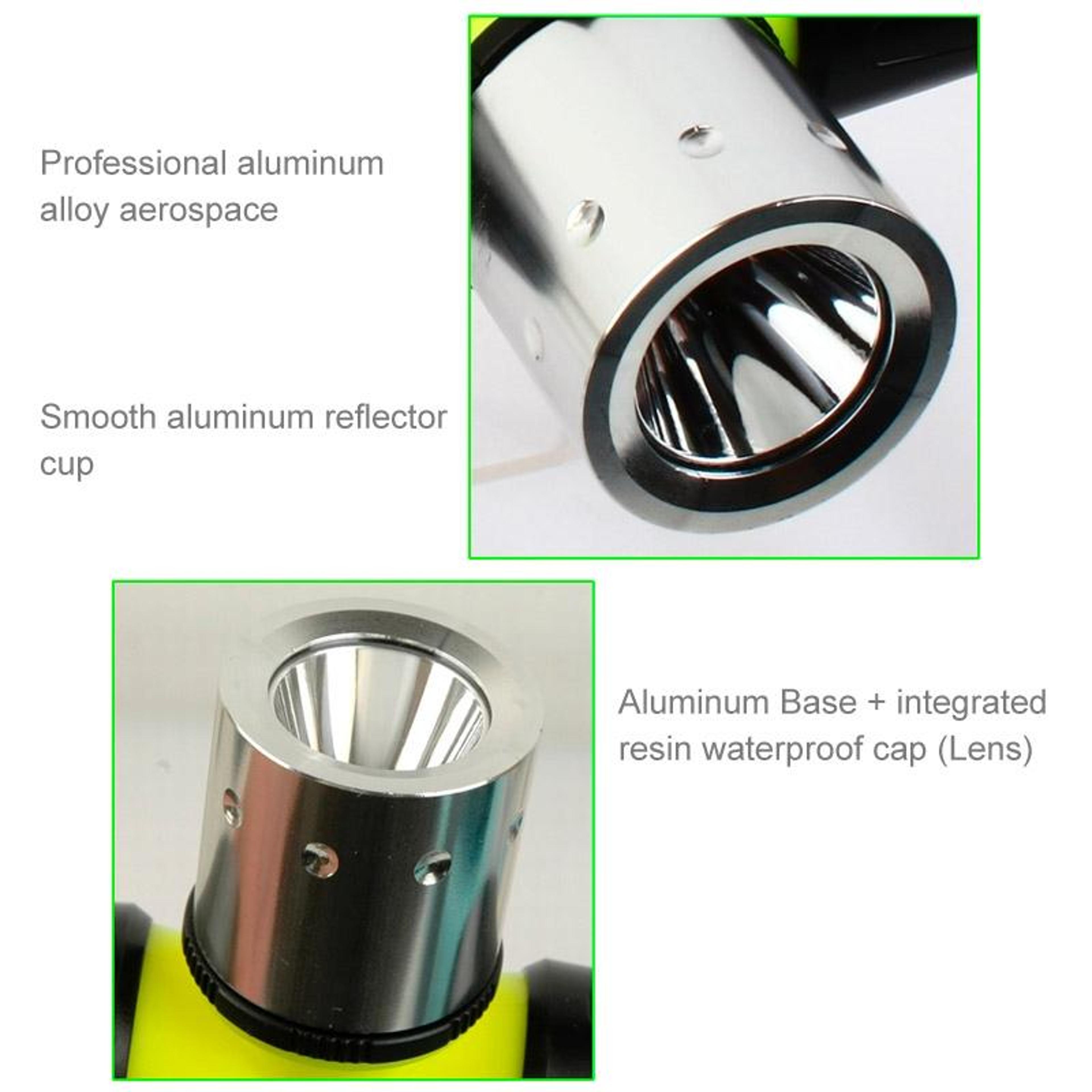 Premium Waterproof T6 LED Diving Flashlight Headlight With 3 Mode Zoom LED Beam 30m Underwater 7
