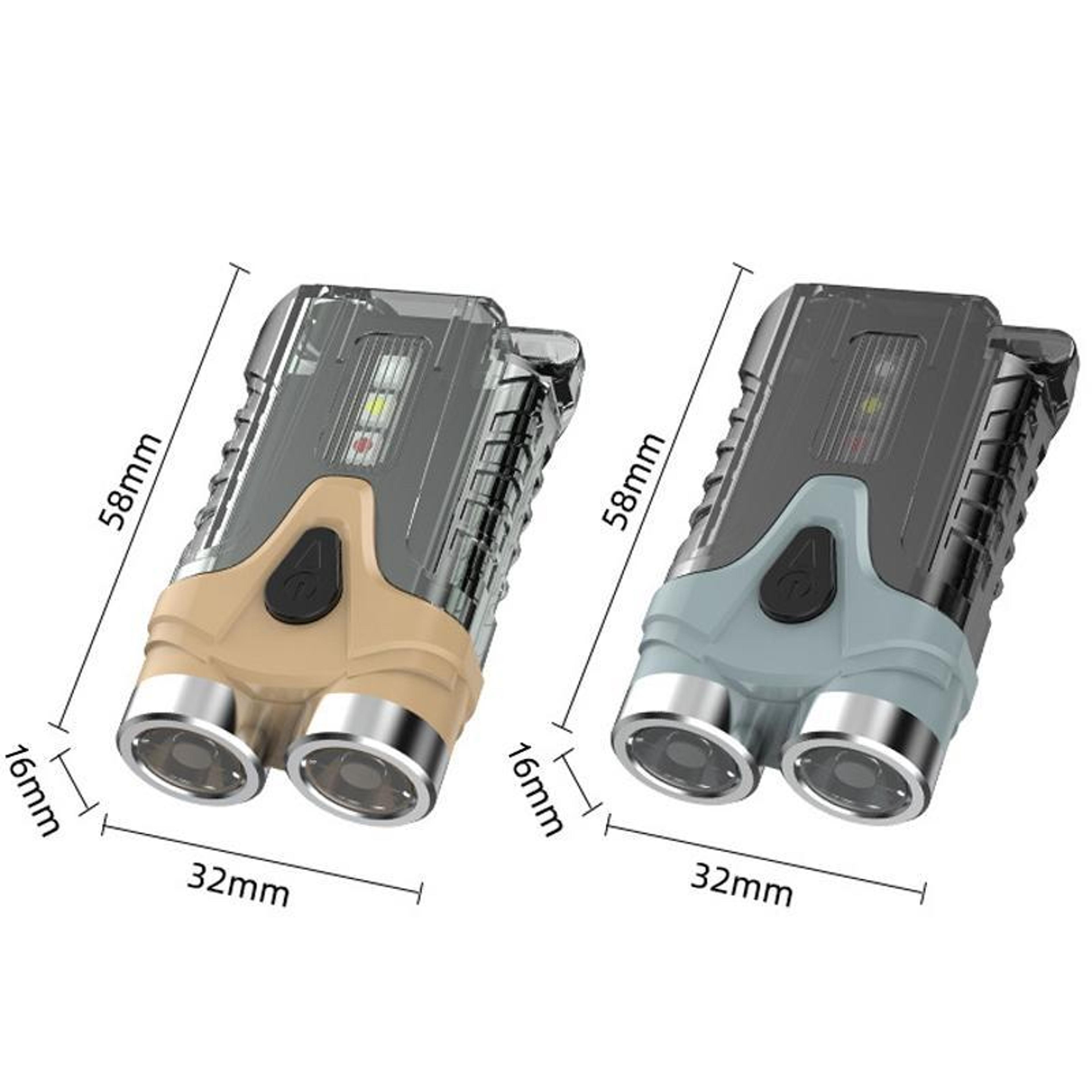 E SMARTER Rechargeable LED Keychain Flashlight With Magnetic Base  Emergency Warning Light 5