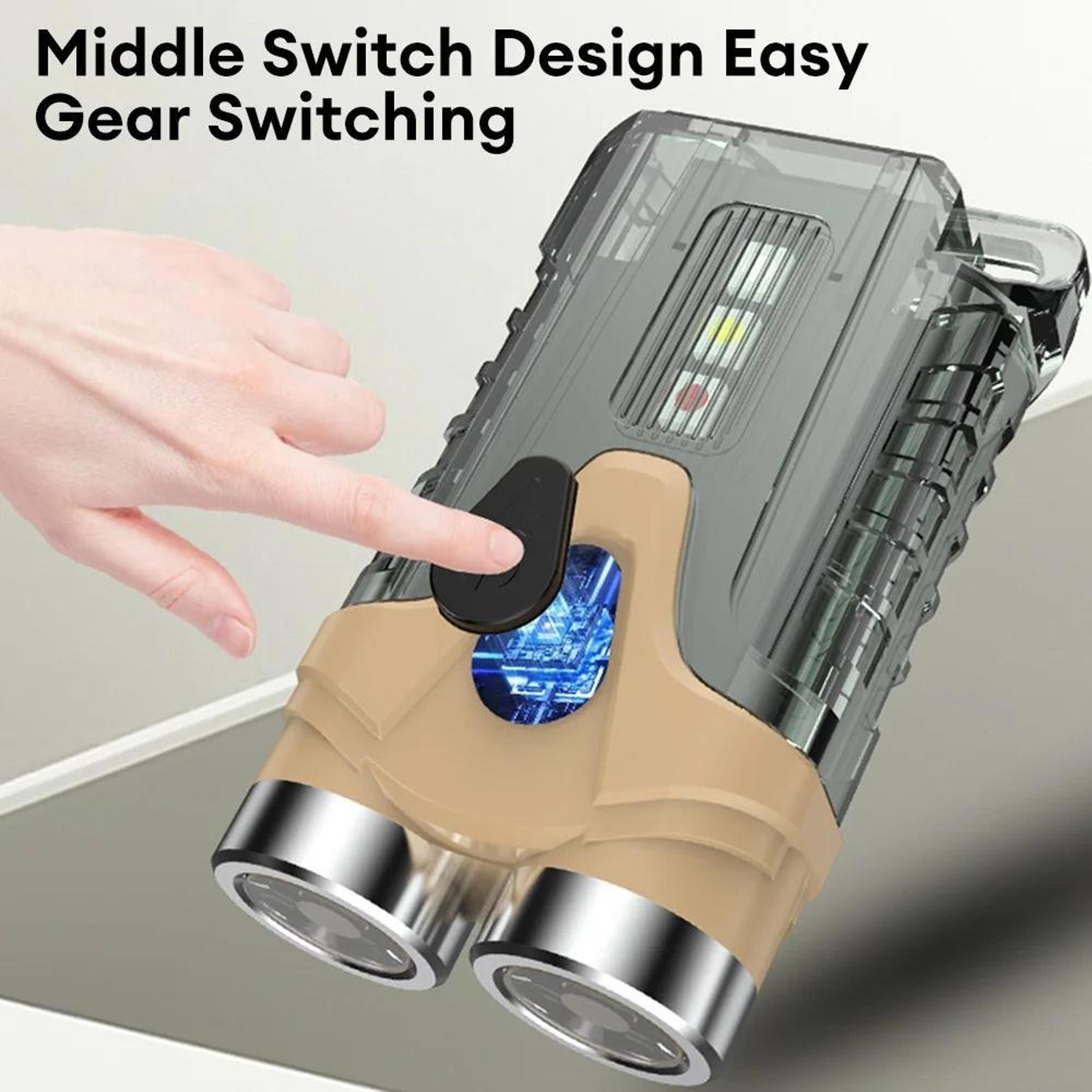 E SMARTER Rechargeable LED Keychain Flashlight With Magnetic Base  Emergency Warning Light 6