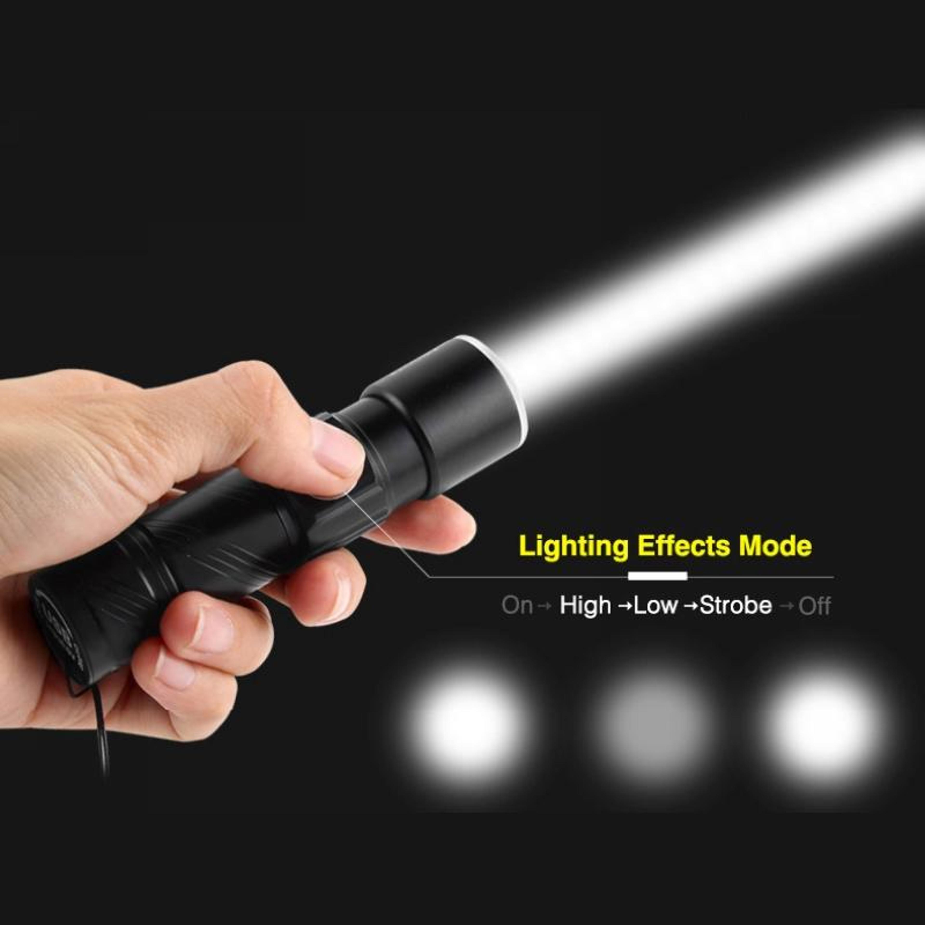 Ultra Compact Rechargeable LED Torch Flashlight With Waterproof Design 8