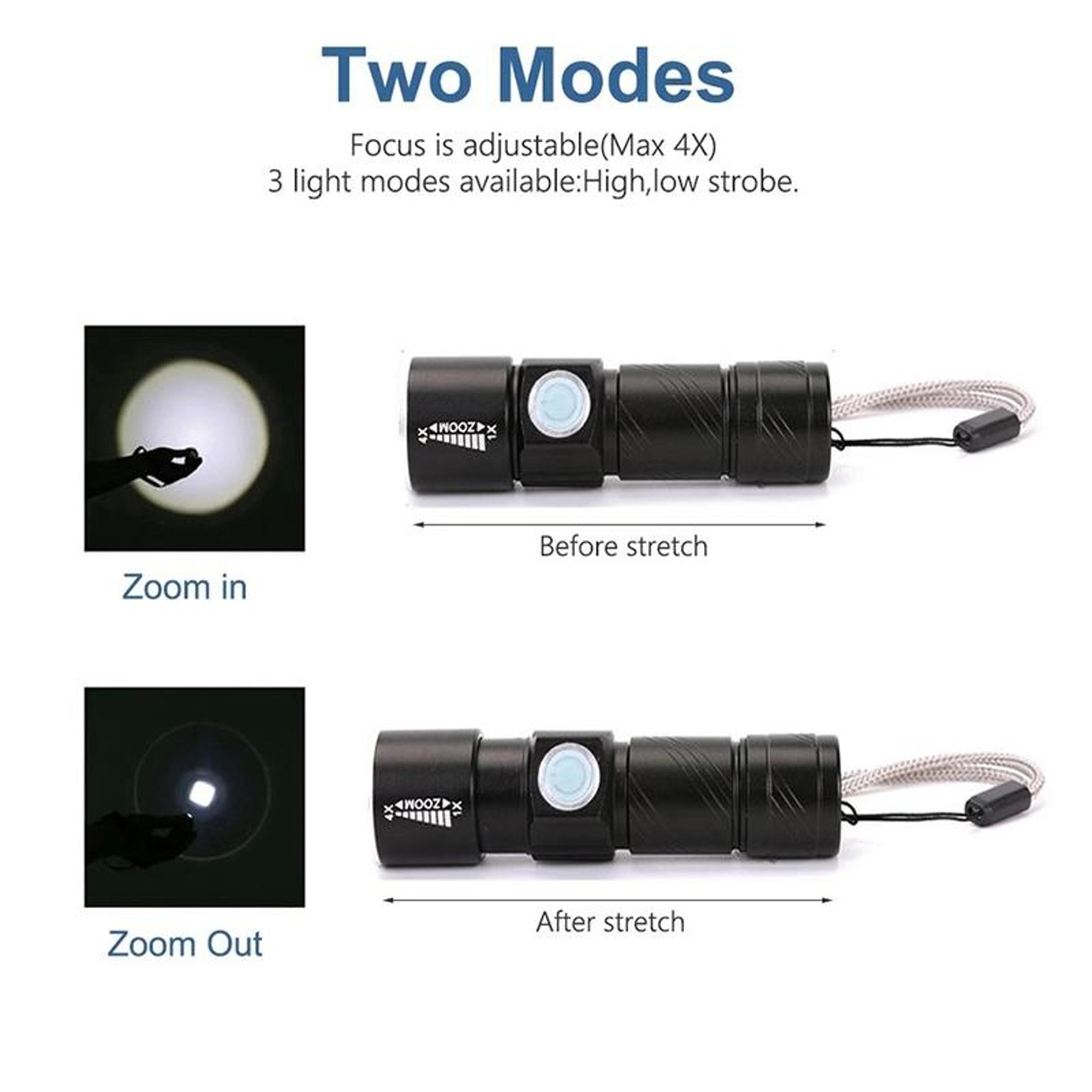 Ultra Compact Rechargeable LED Torch Flashlight With Waterproof Design 4