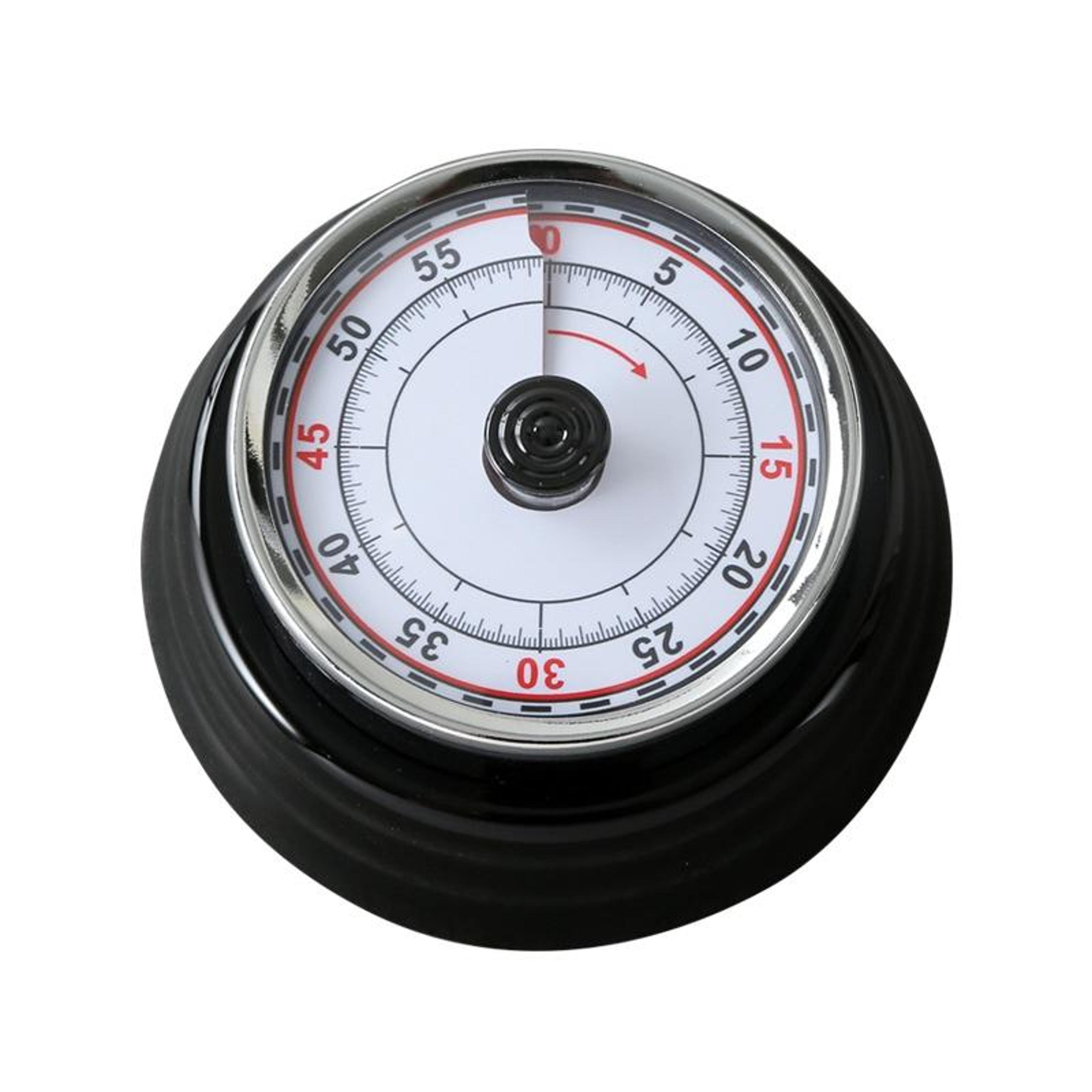Magnetic Stainless Steel Mechanical Kitchen Timer Battery Free Countdown Clock 8