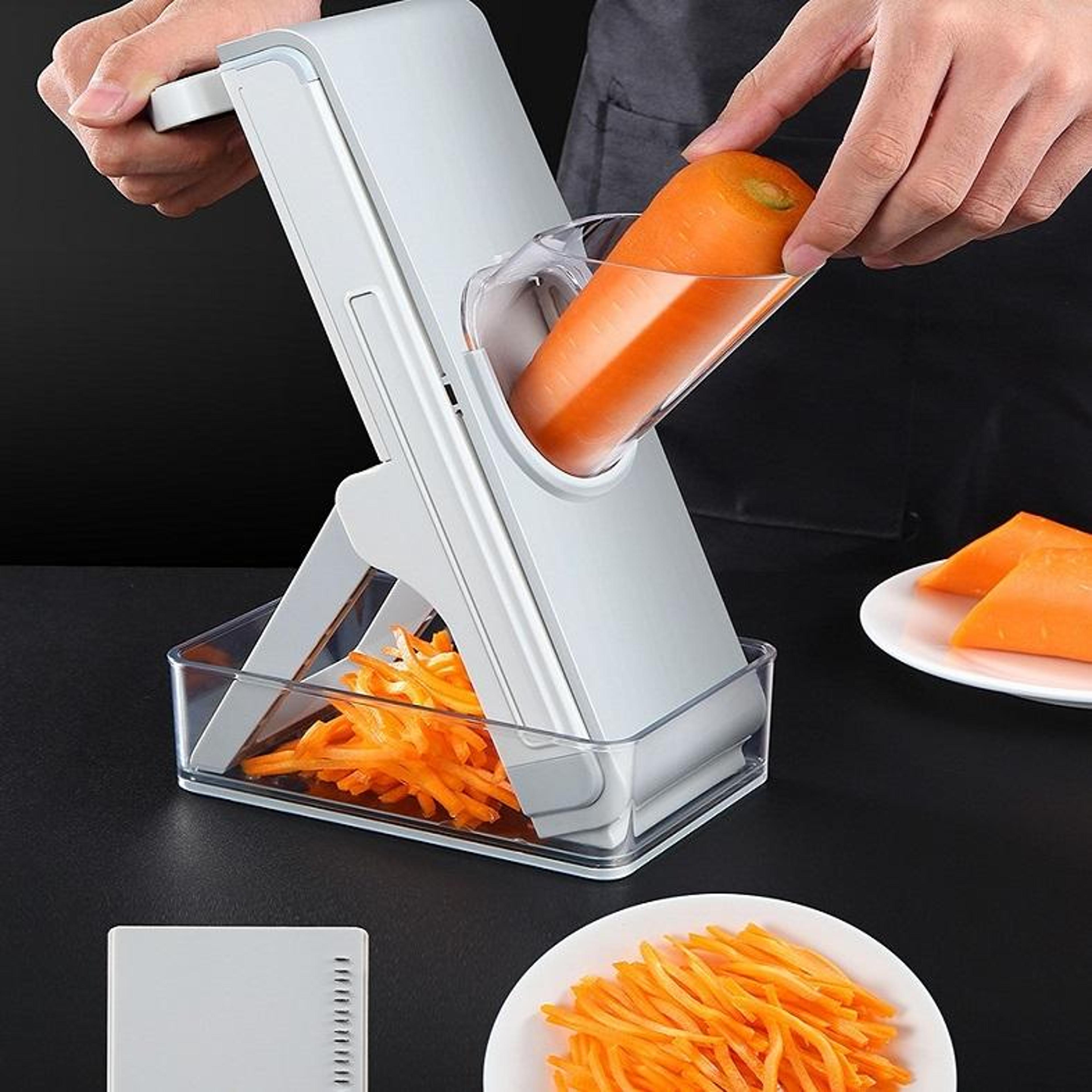 Premium Kitchen Manual Vegetable Slicer  Grater Food Prep Press 5