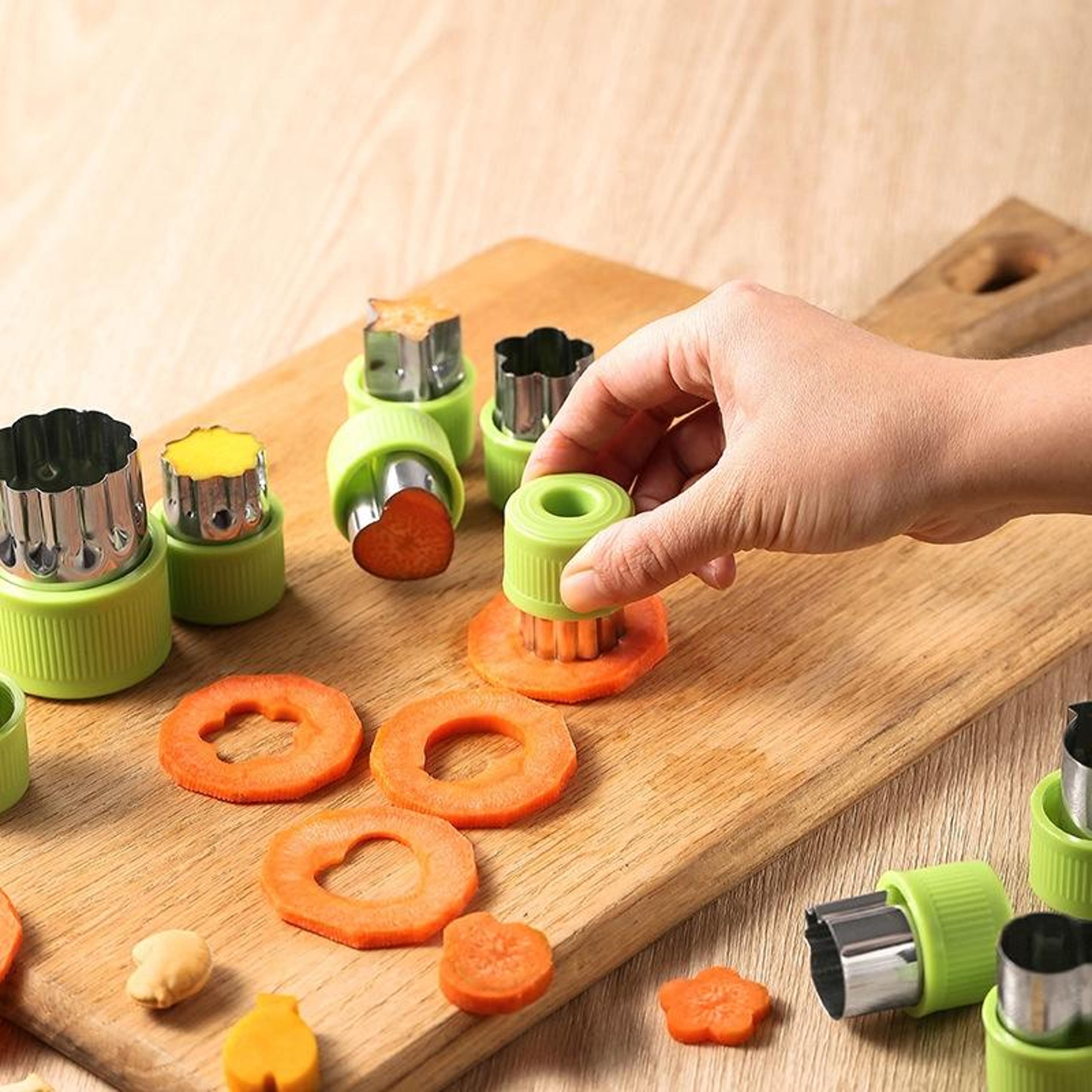12 In 1 Mini Stainless Steel Vegetable Cutter Shapes Set For Kids Baking 6
