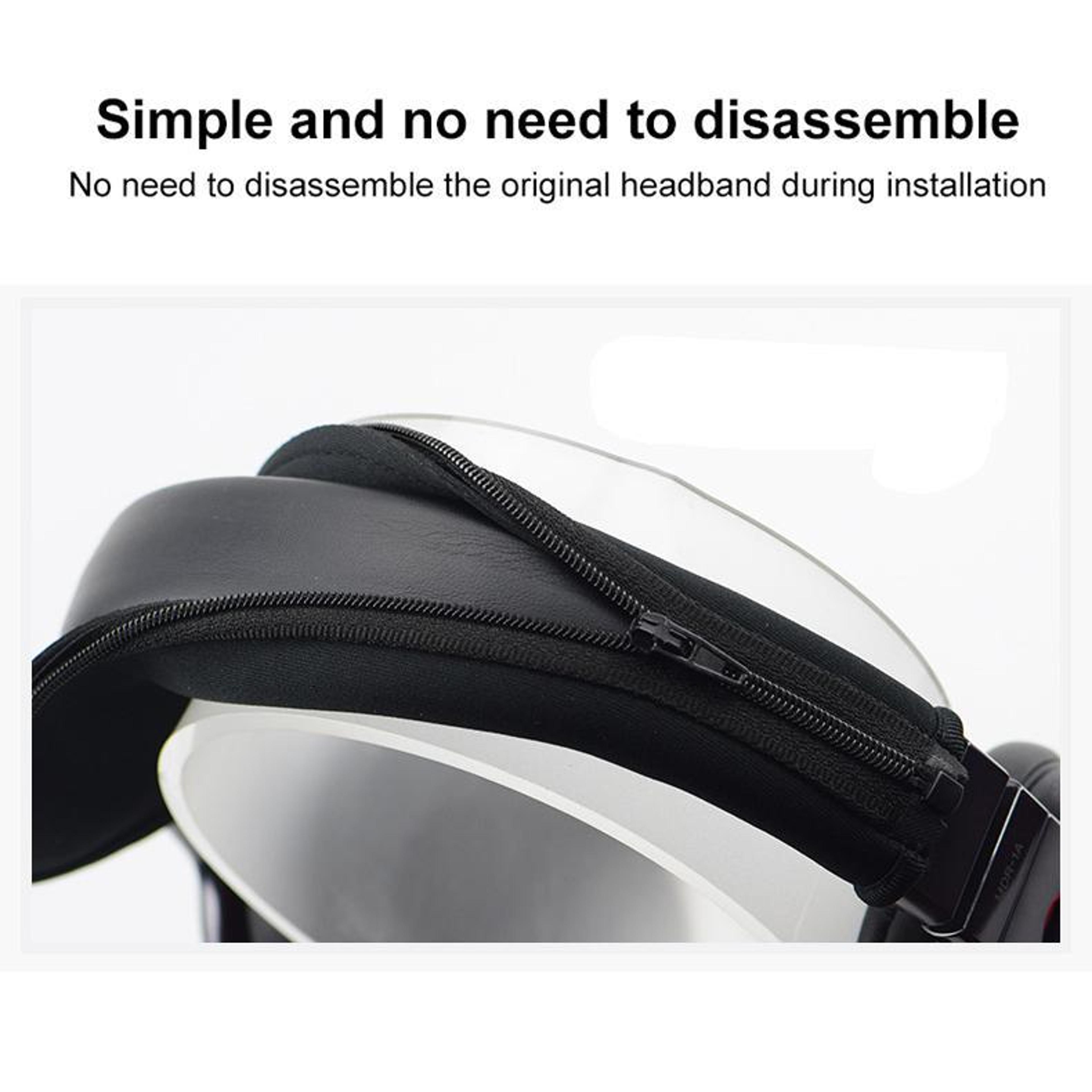 Premium Neoprene Zipper Replacement Headband Cushion Pad For ATH MSR7 Headphones 7