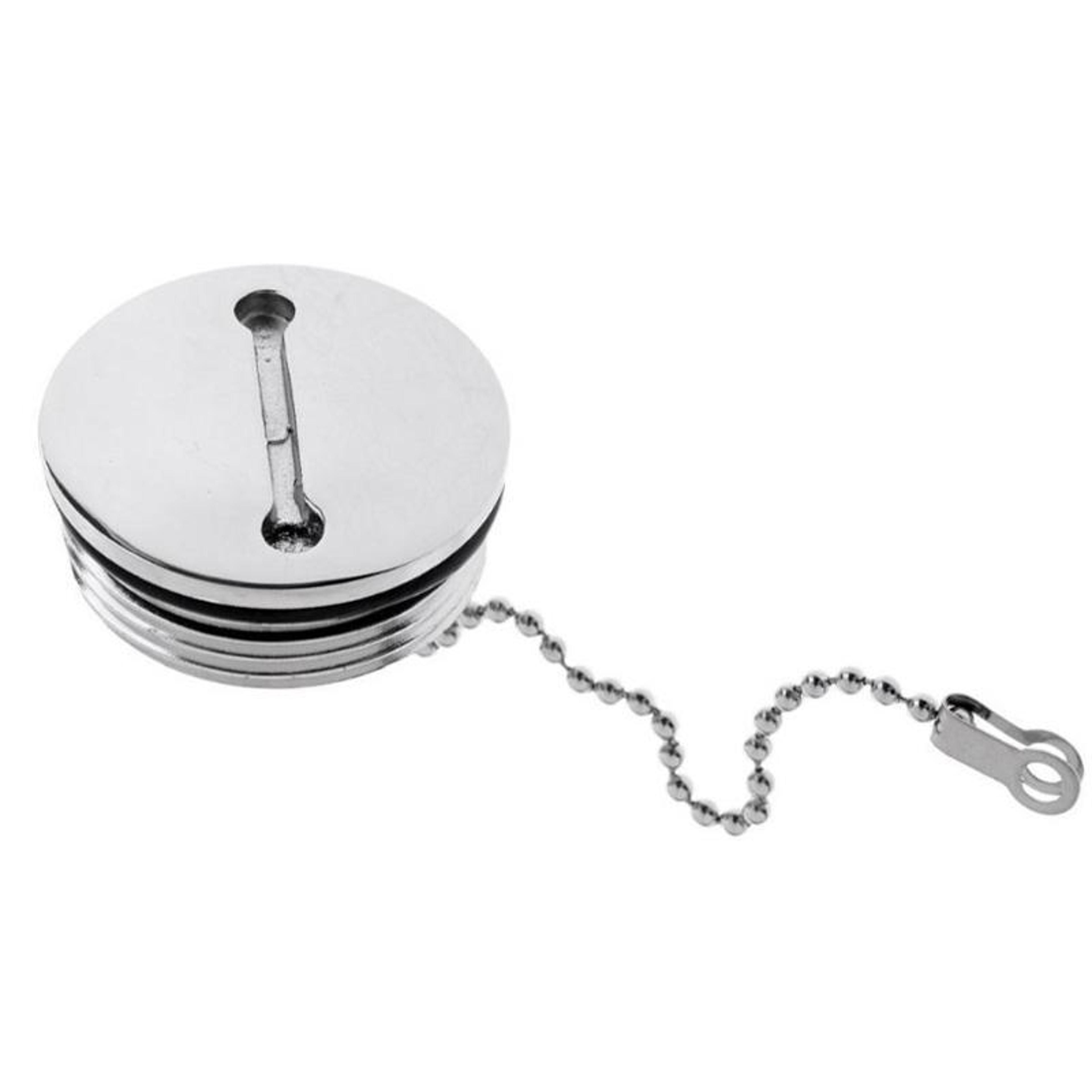 38mm Marine Fuel Deck Fill Cap With Chain 316 Stainless Steel Boat Fuel Filler Replacement 1