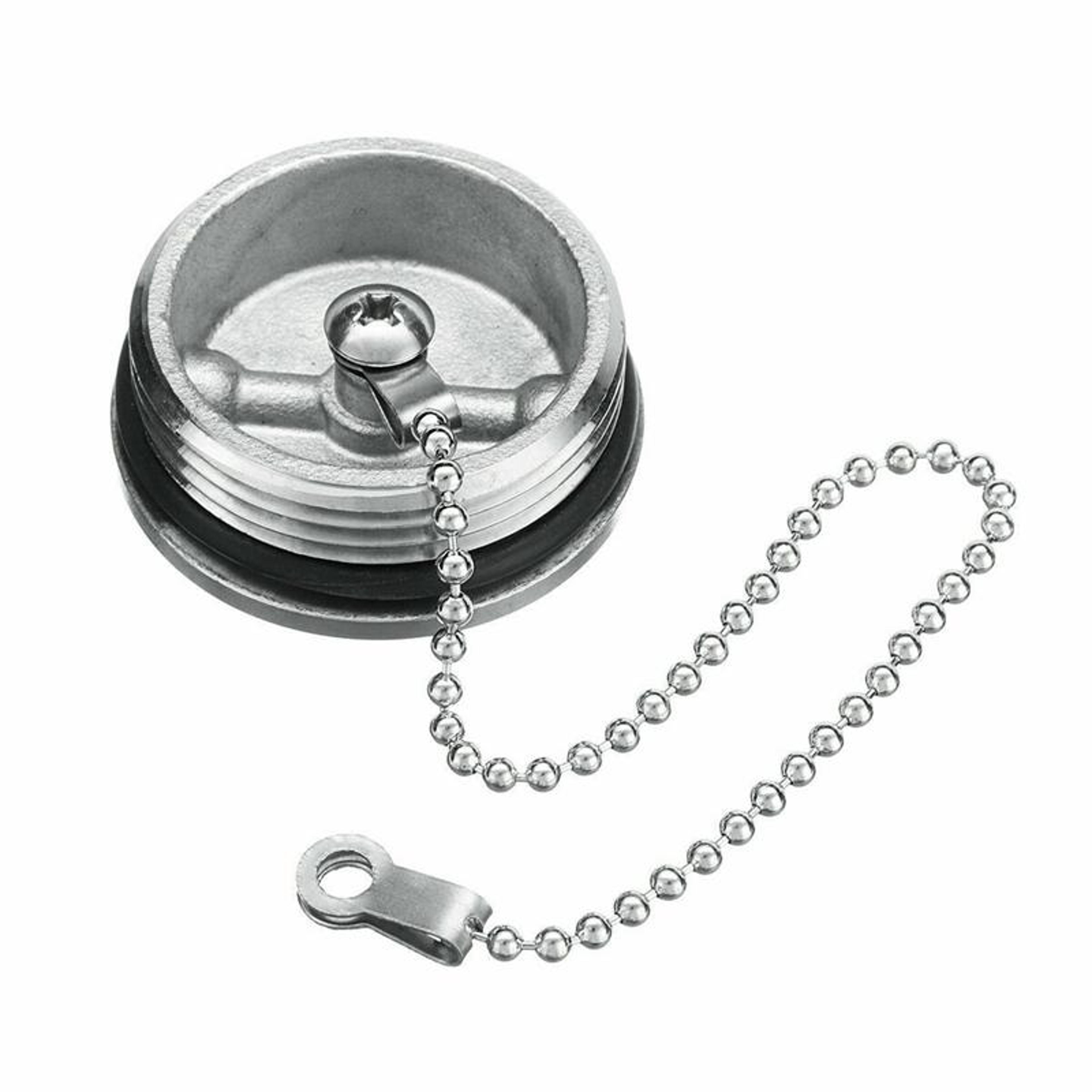 38mm Marine Fuel Deck Fill Cap With Chain 316 Stainless Steel Boat Fuel Filler Replacement 6