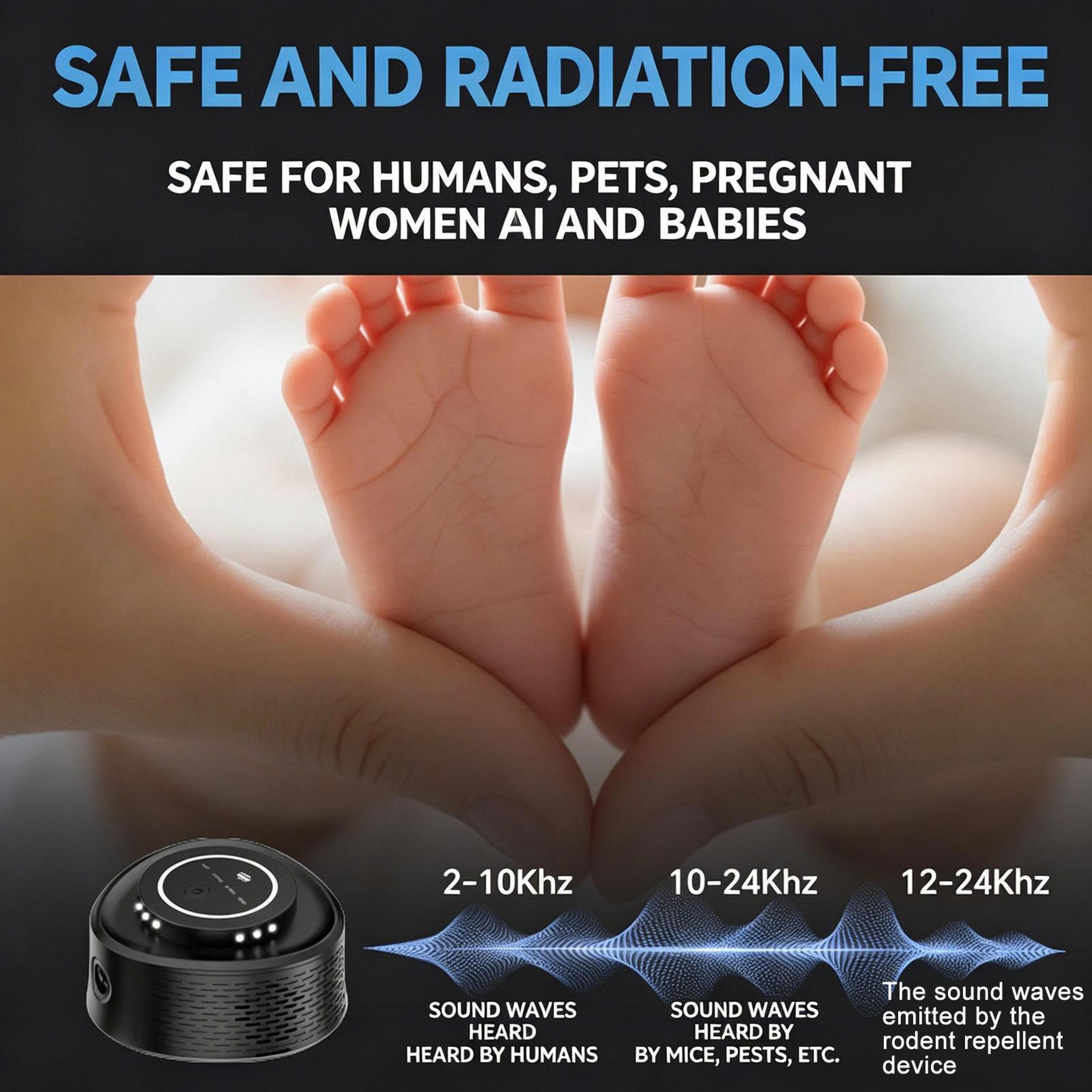 UltraShield 360 Ultrasonic Pest Repeller For Mice Mosquitoes  Cockroaches 3