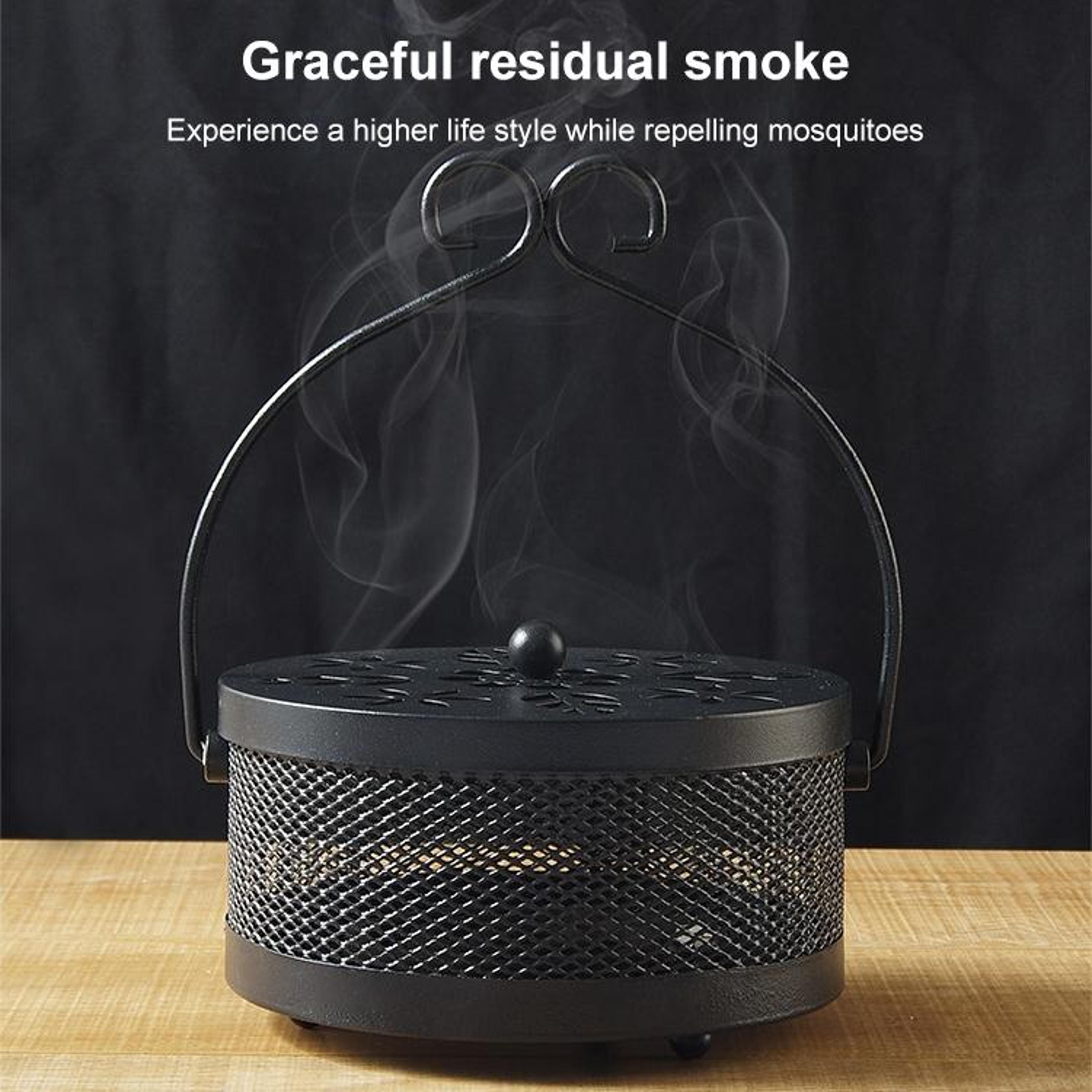 Portable Fireproof Mosquito Coil Holder With Lid For Outdoor Camping  Patio Use 6