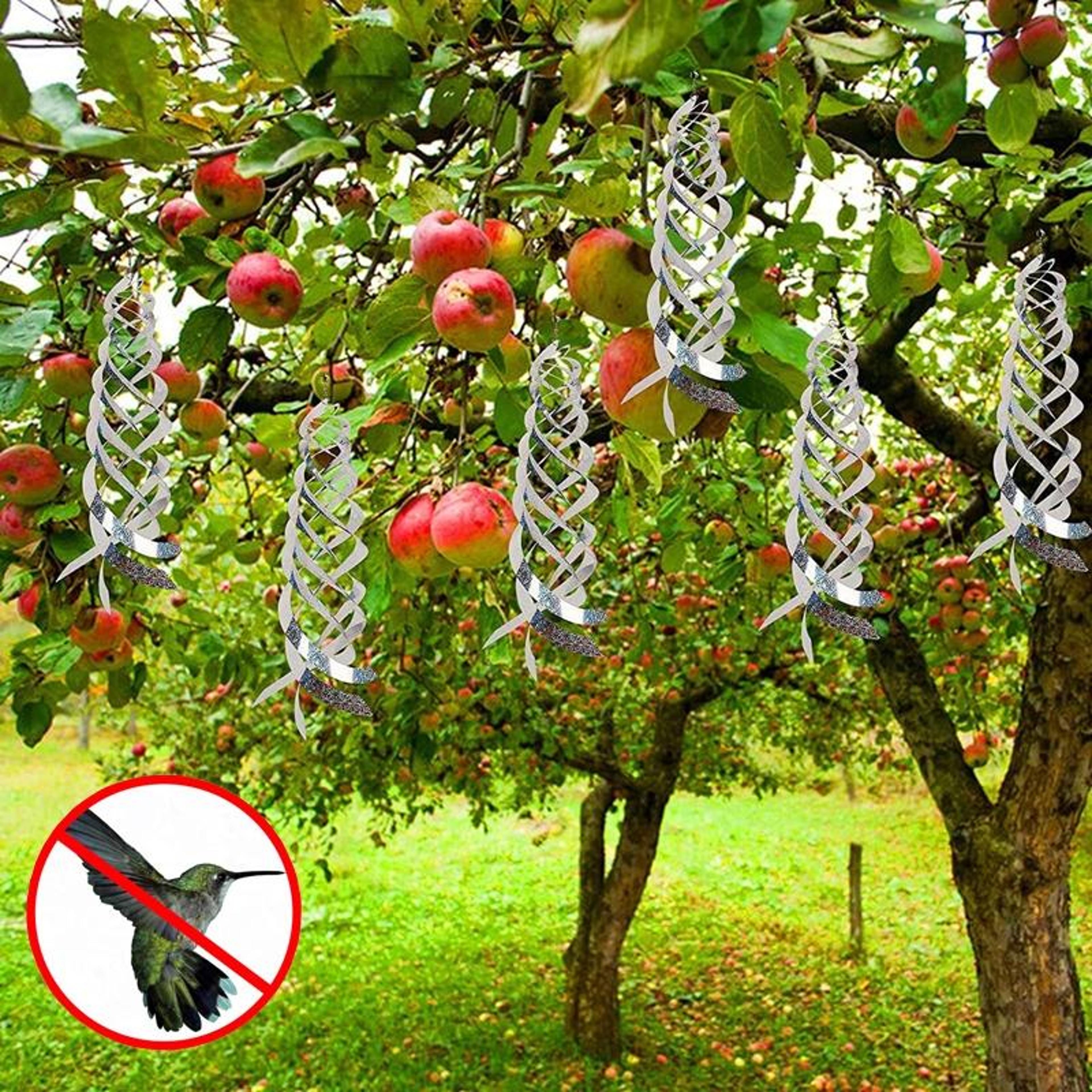 Premium Spiral Reflective Garden Bird Repeller Outdoor Orchard Bird Protector 6