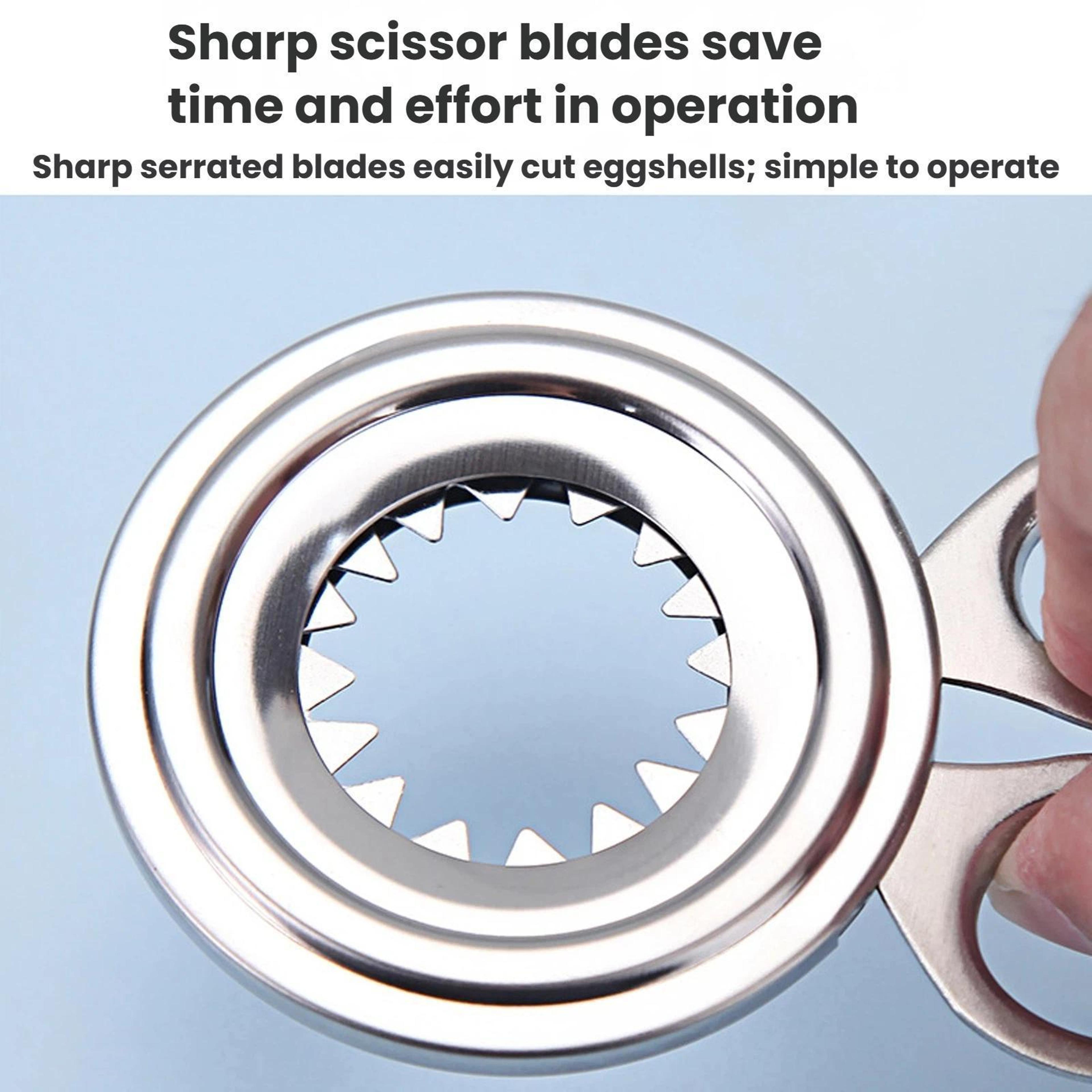 Premium Stainless Steel Egg Cracker Tool  Handheld Egg Opener For Easy Kitchen Prep 3