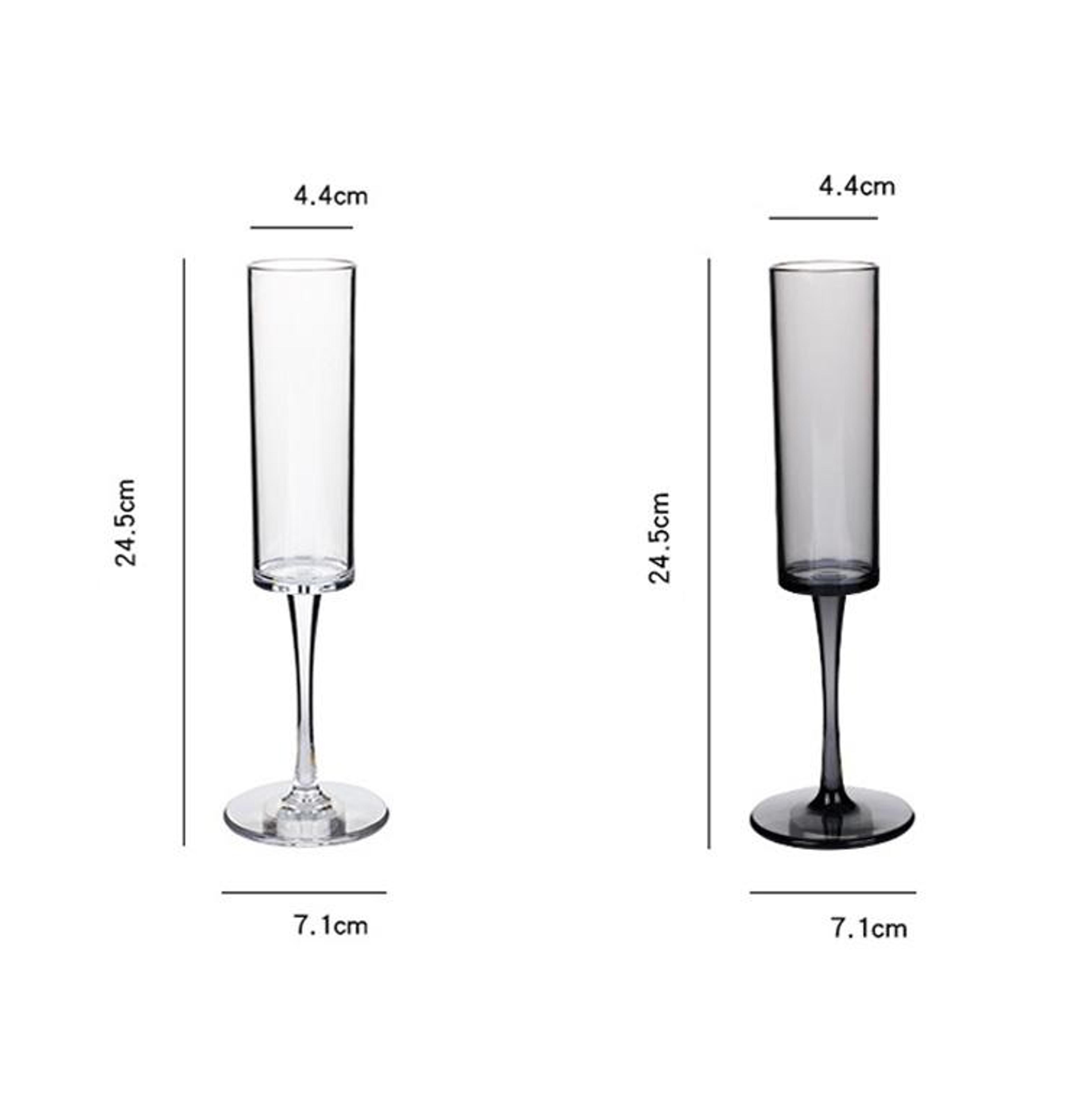 Premium 165ml Acrylic Champagne Glasses Elegant Unbreakable Champagne Flutes 2