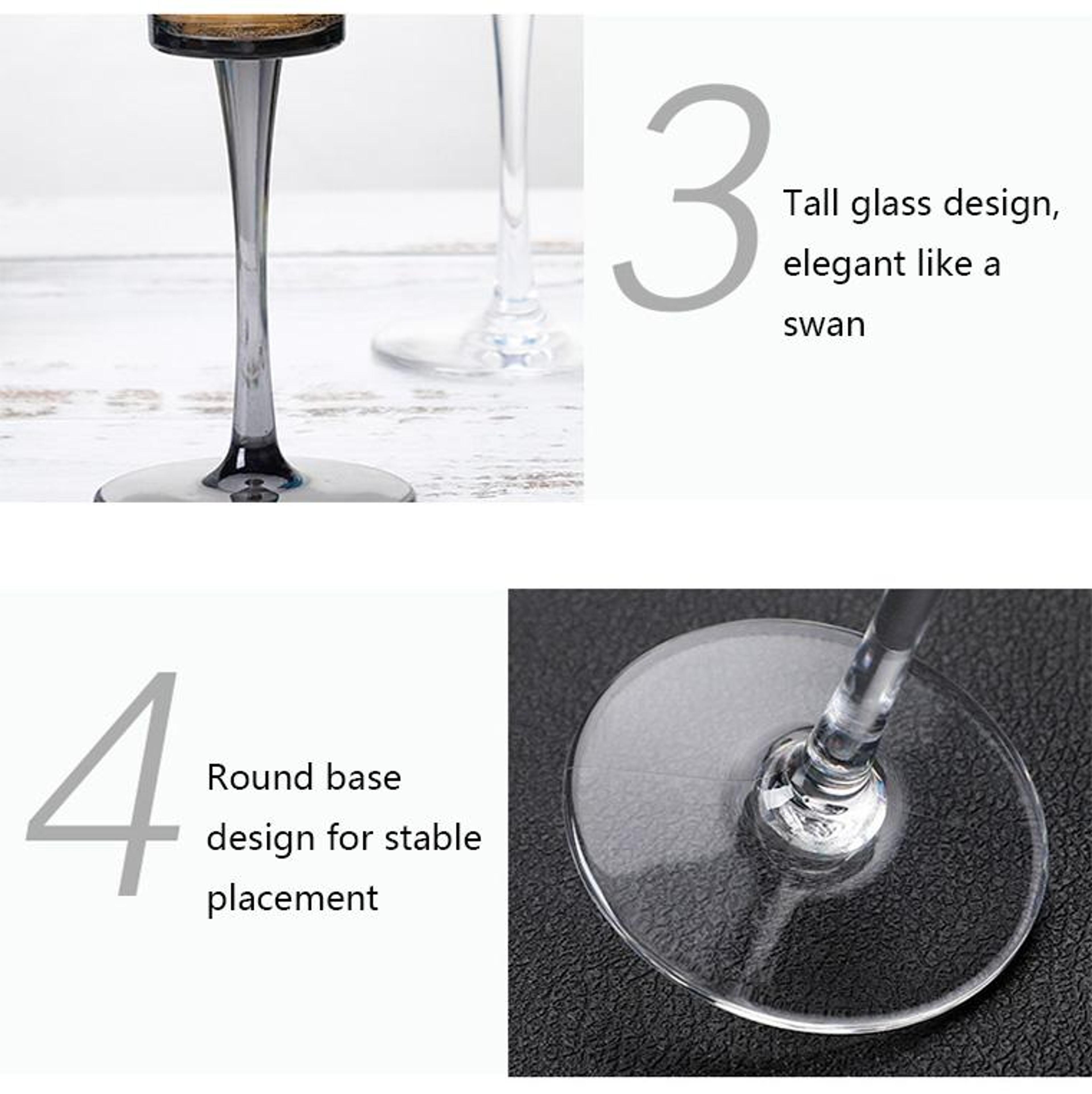 Premium 165ml Acrylic Champagne Glasses Elegant Unbreakable Champagne Flutes 4