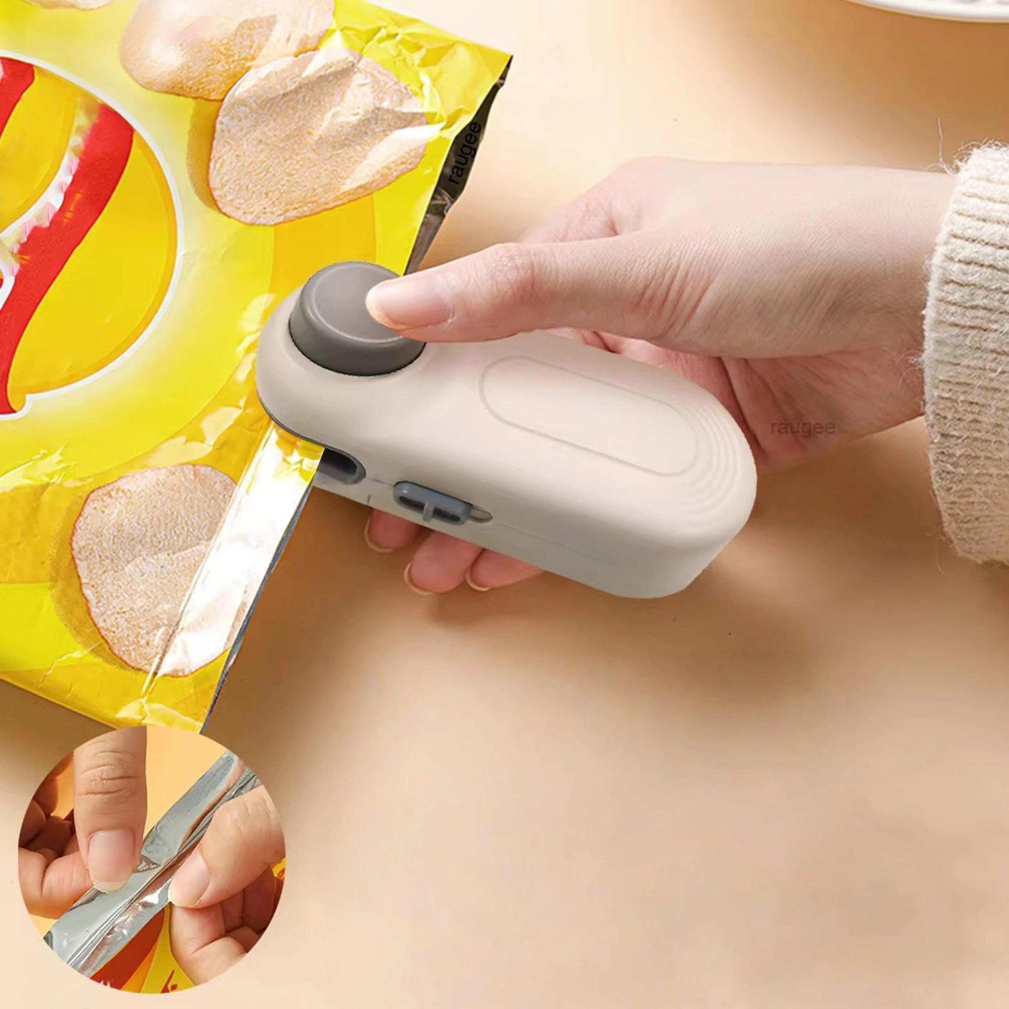 freshlock mini portable bag sealer handheld heat sealer for snack bags and food storage