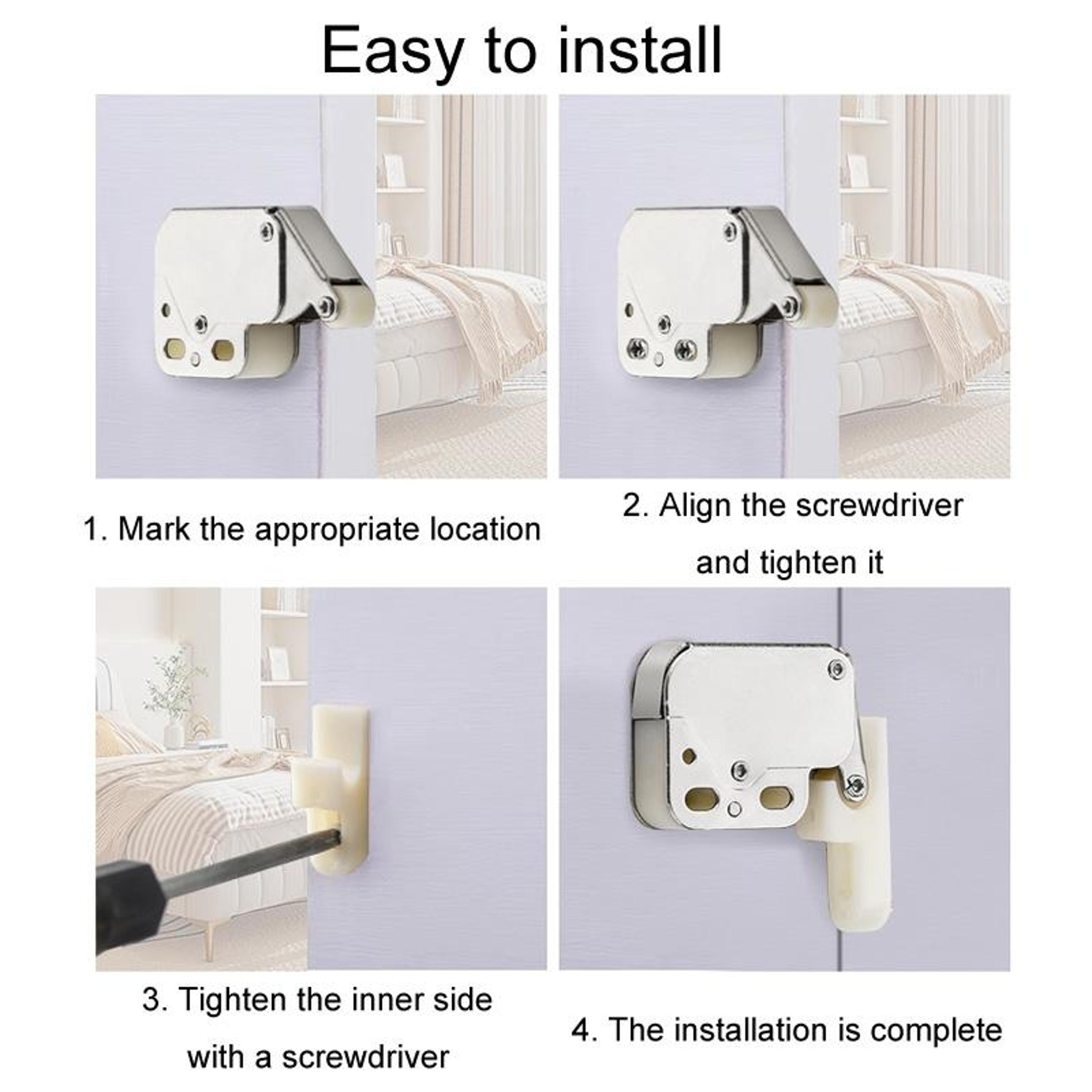 Magnetic Push To Open Cabinet Door Latch Set Heavy Duty Cabinet Door Latch Rebounder 9