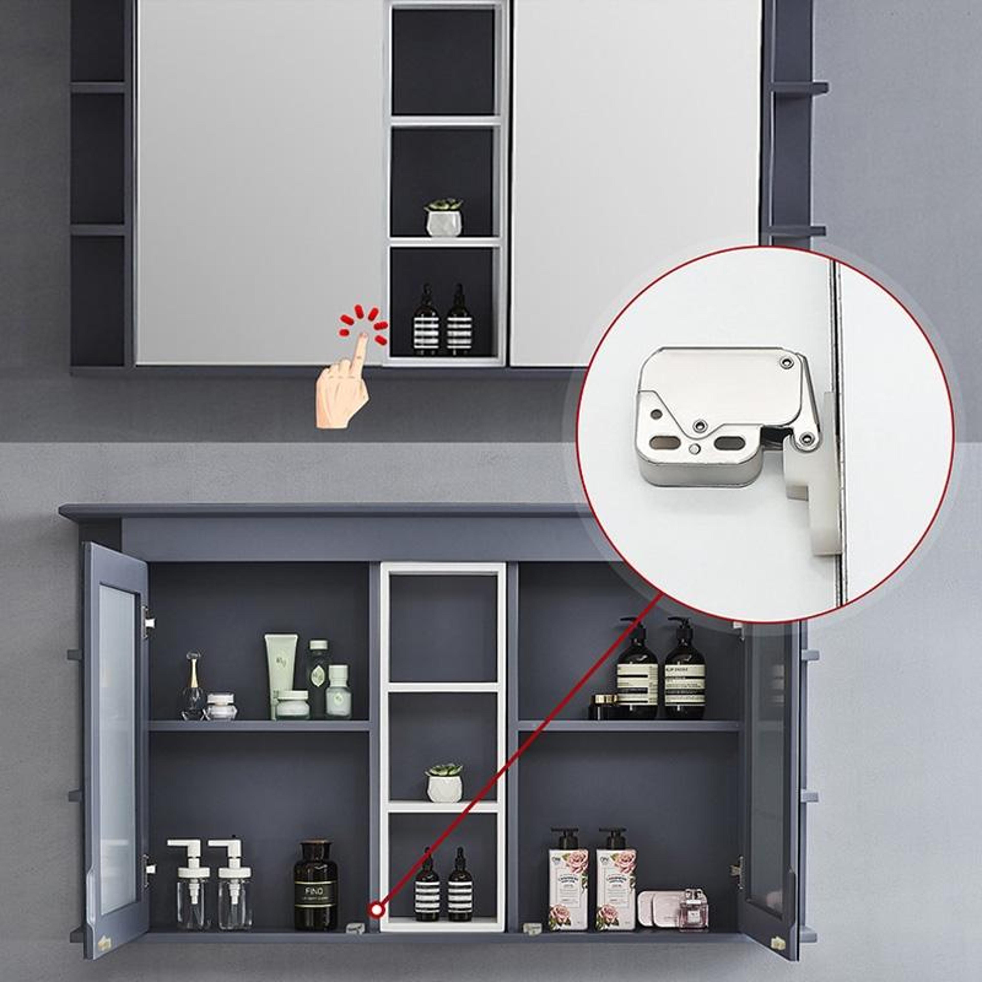 Magnetic Push To Open Cabinet Door Latch Set Heavy Duty Cabinet Door Latch Rebounder 8