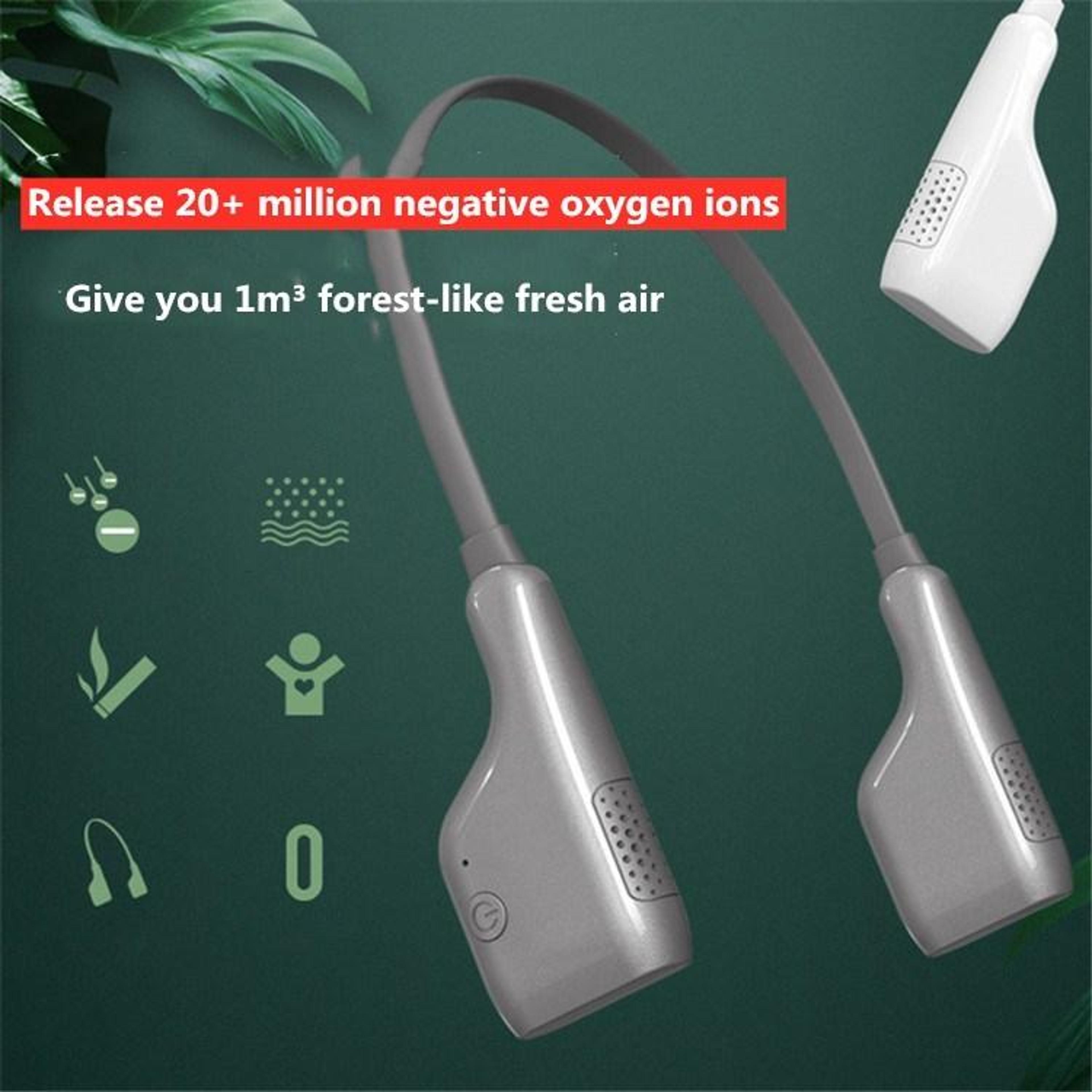 PureAir Wearable Negative Ion Air Purifier Necklace Portable Personal Air Cleaner 2