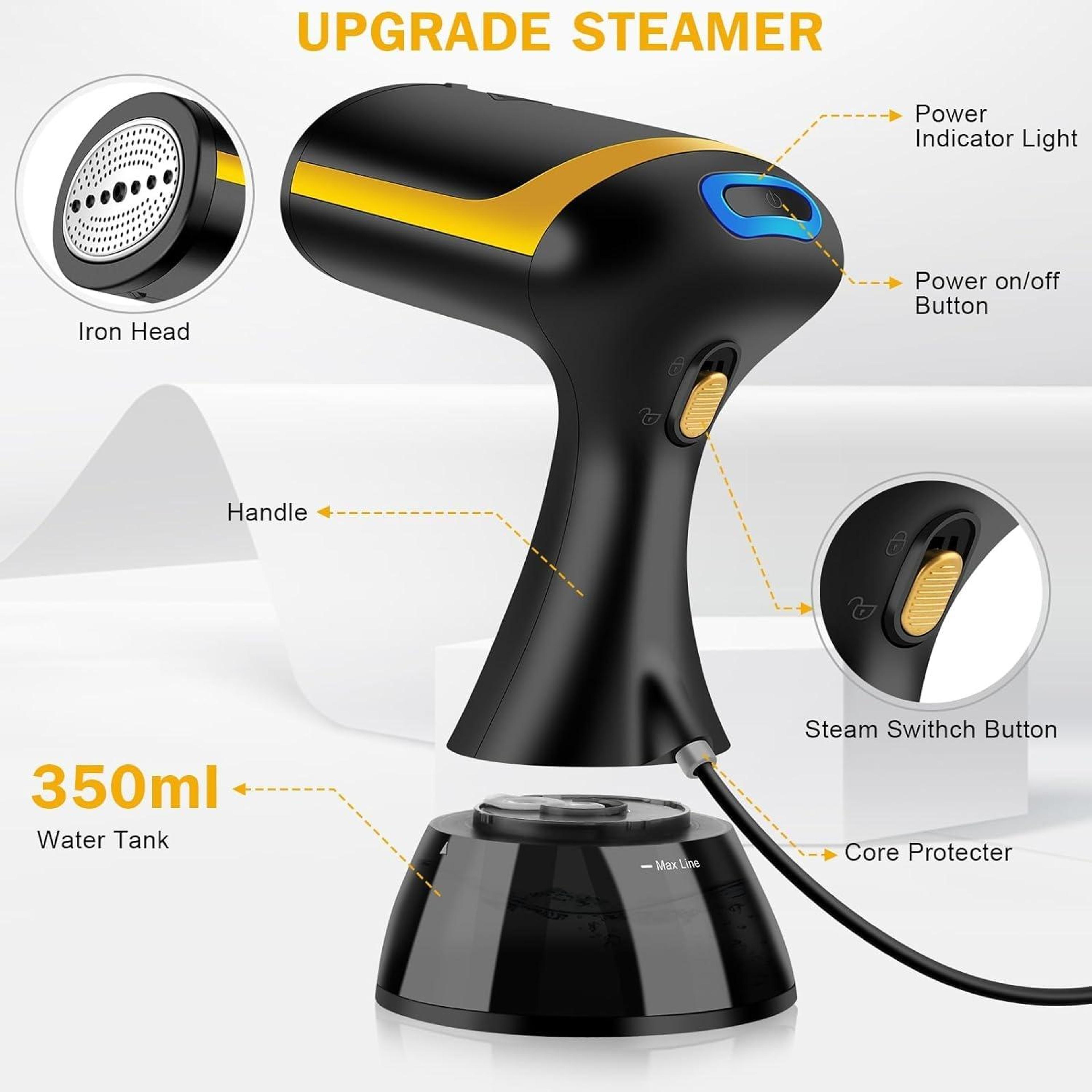 SteamEase Pro Portable Garment Steamer  Handheld Steam Iron For Fast Wrinkle Removal 3