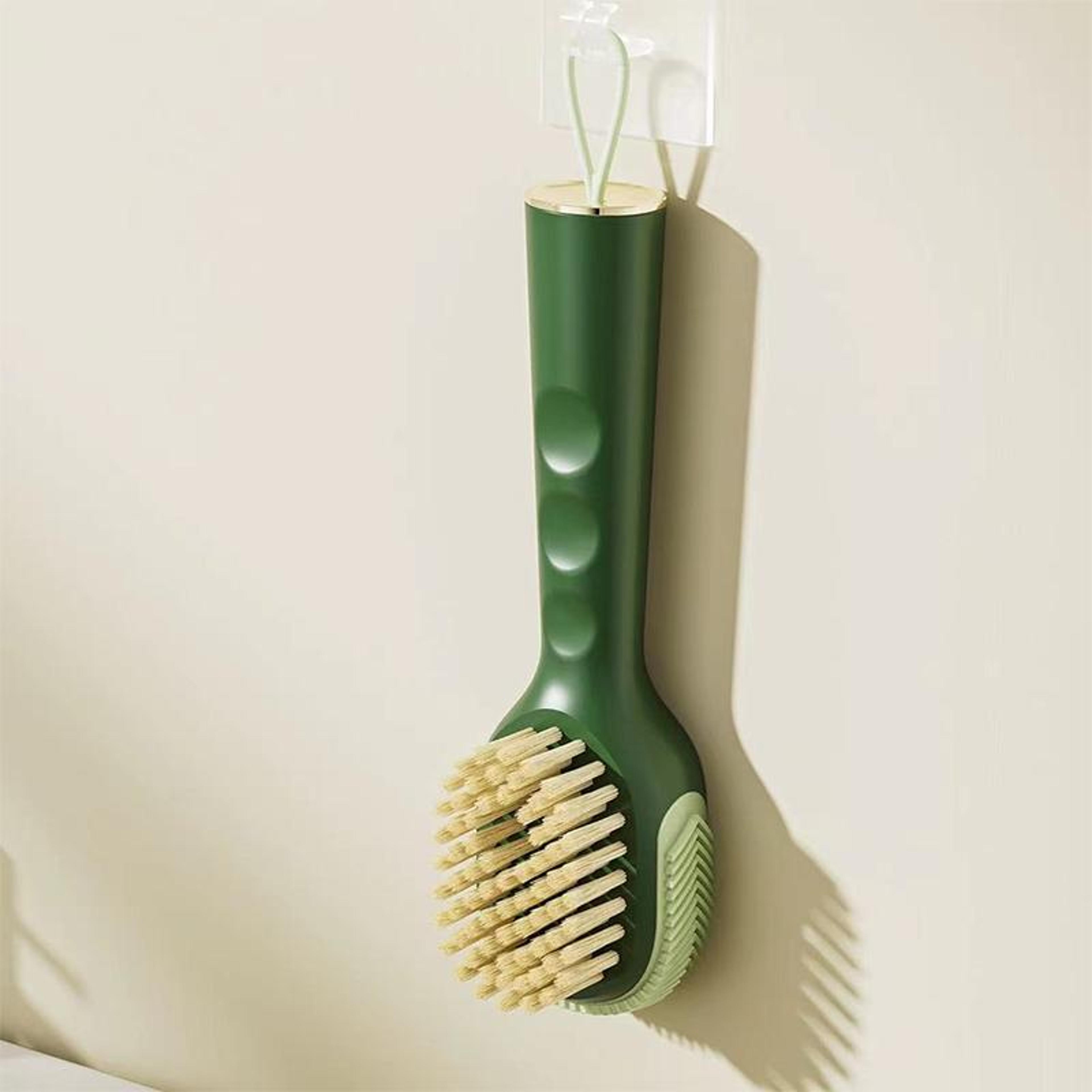 Liquid Dispensing Shoe  Laundry Cleaning Brush With Soft Bristles And Silicone Scrubber 9