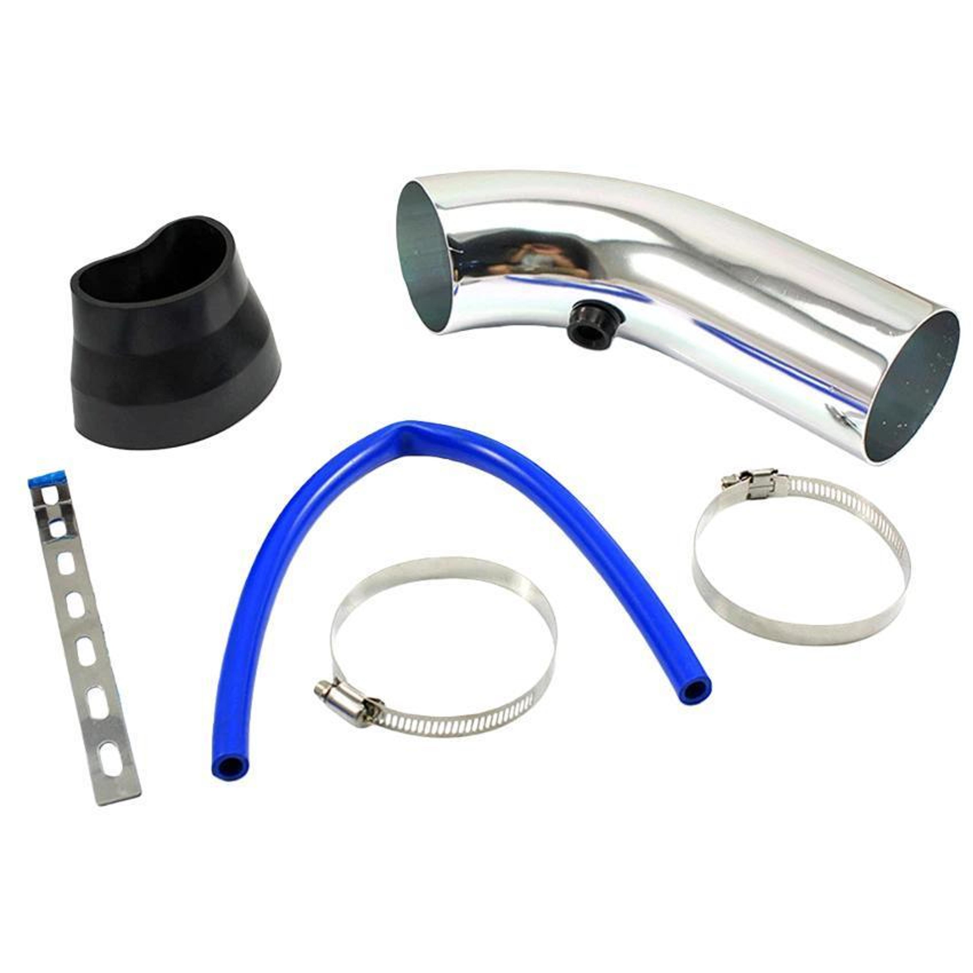 76mm Aluminum Alloy Cold Air Intake Pipe Universal Performance Upgrade Kit 3