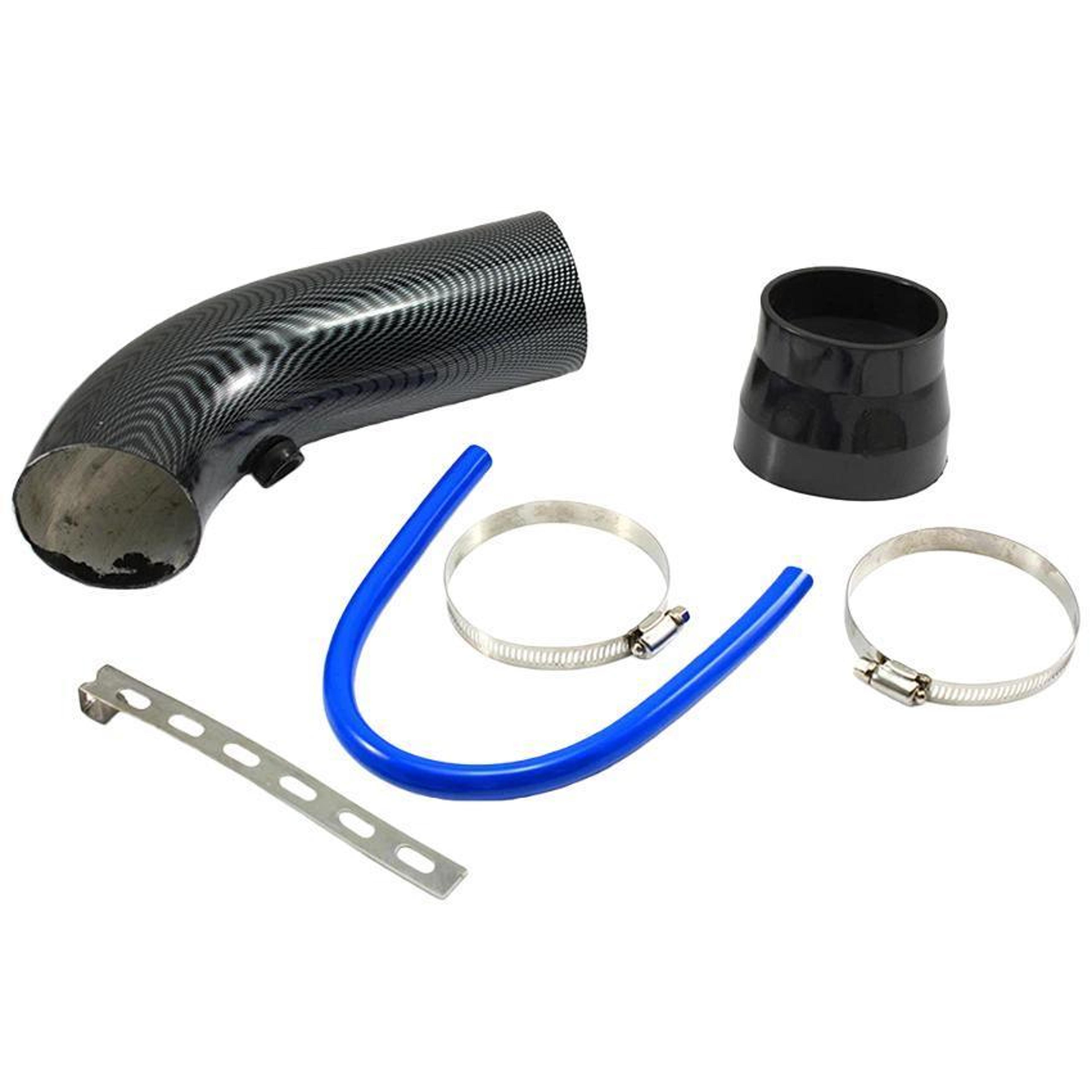 76mm Aluminum Alloy Cold Air Intake Pipe Universal Performance Upgrade Kit 6