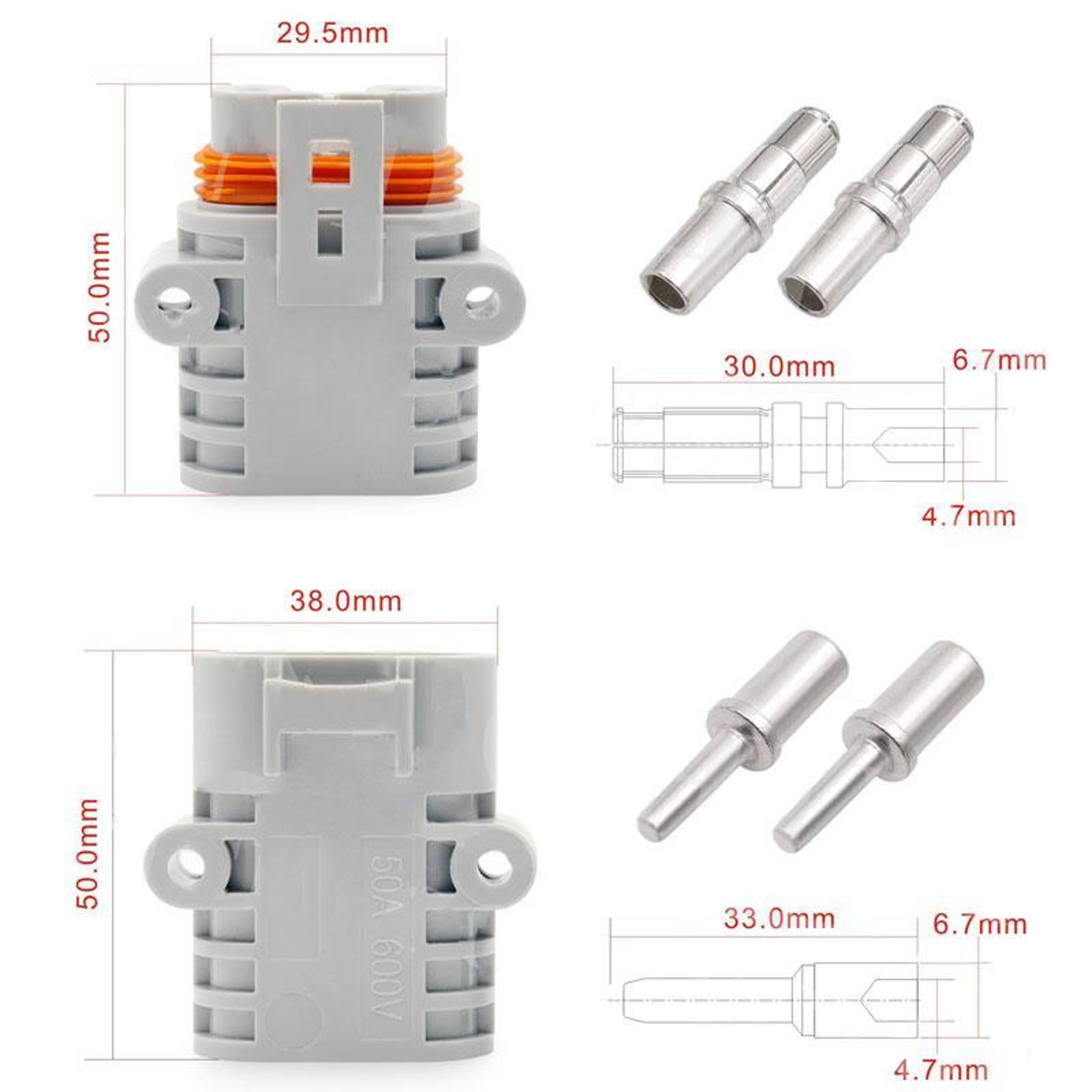Anderson 50A Waterproof Automotive Power Connector For Air Conditioners 3