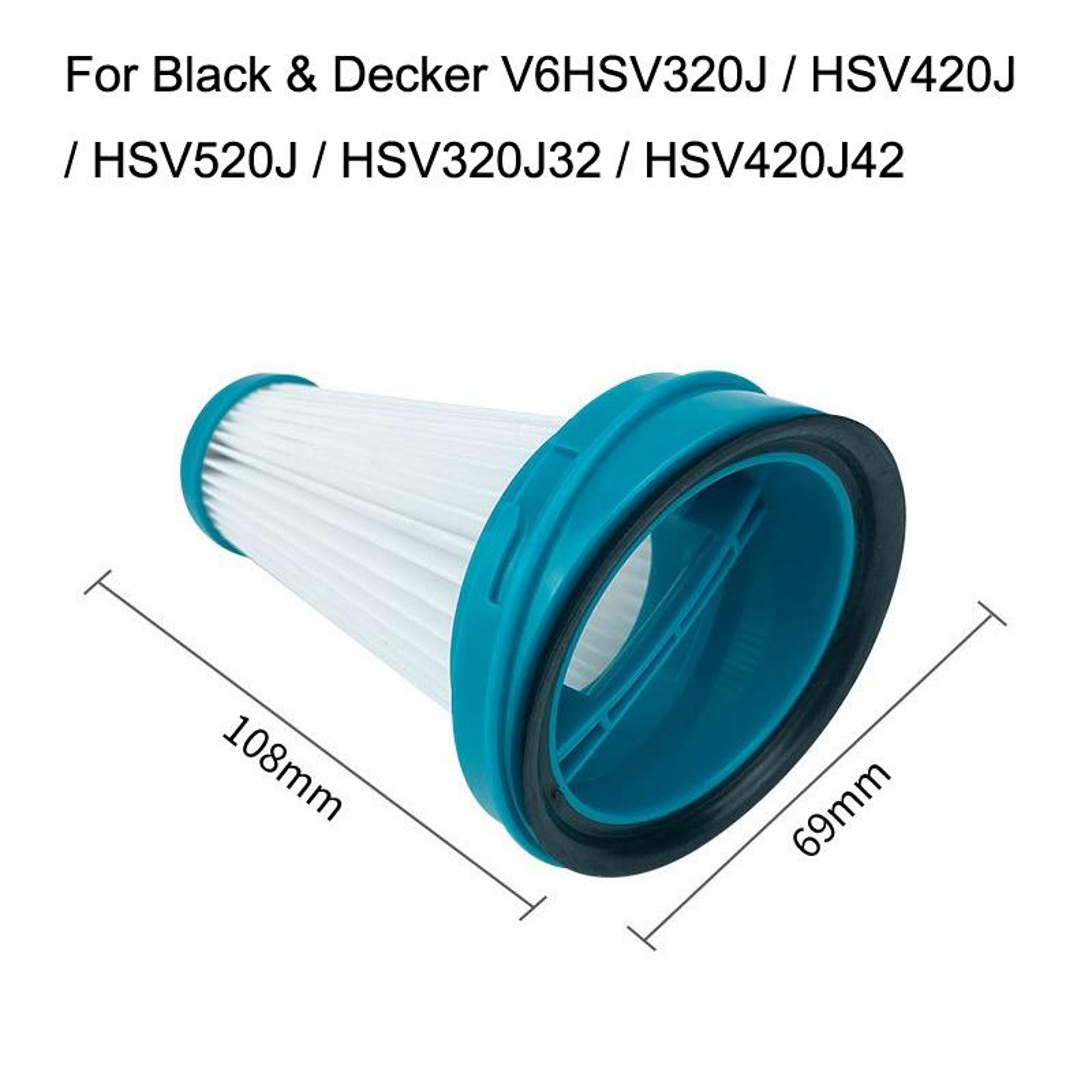 Black Decker Vacuum Filter Replacement 2 Pack HEPA Style Filter For HSV320J HSV420J HSV520J 1