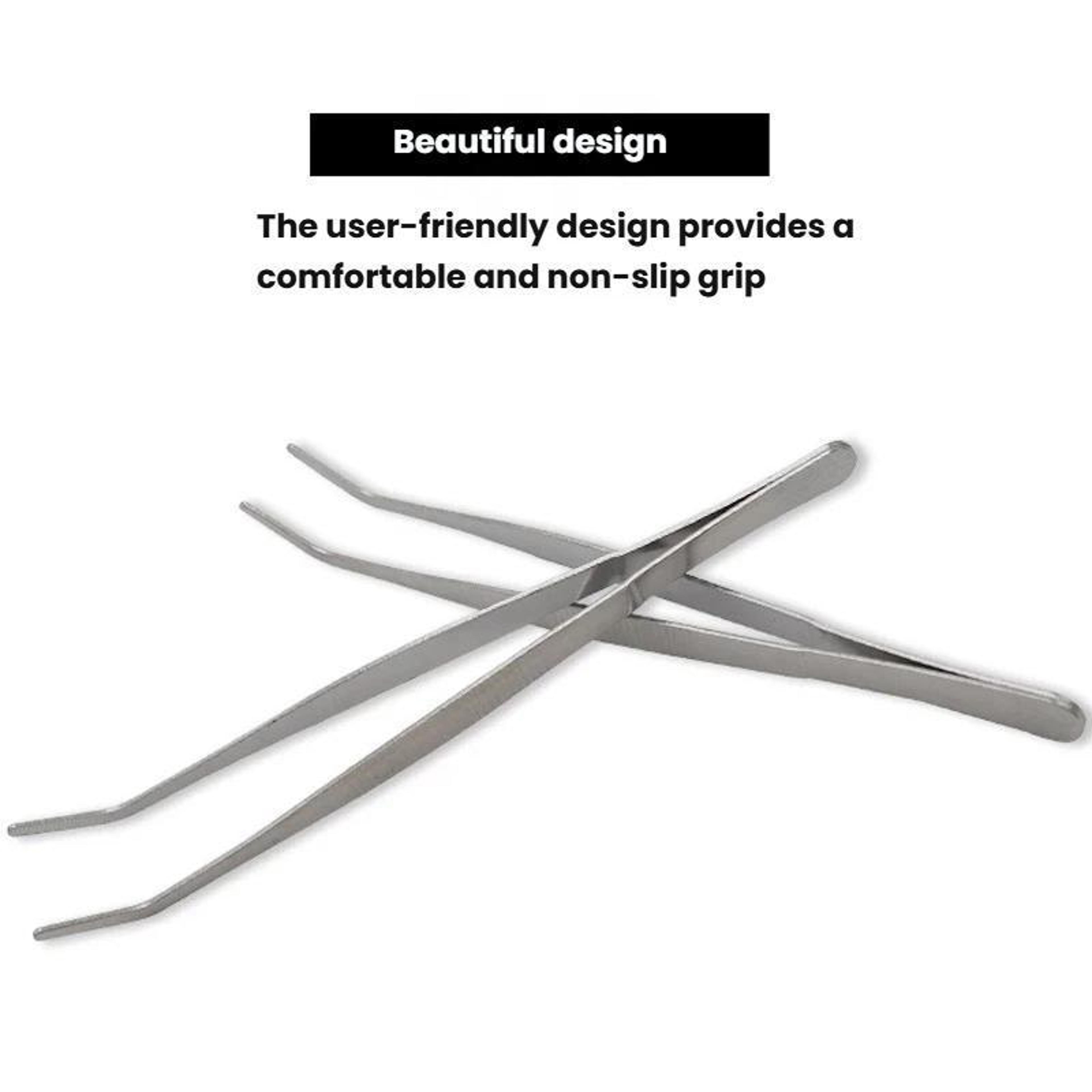 LsCook Stainless Steel Tea Tongs Extra Long Tea Cup Tongs For Safe Tea Serving 1