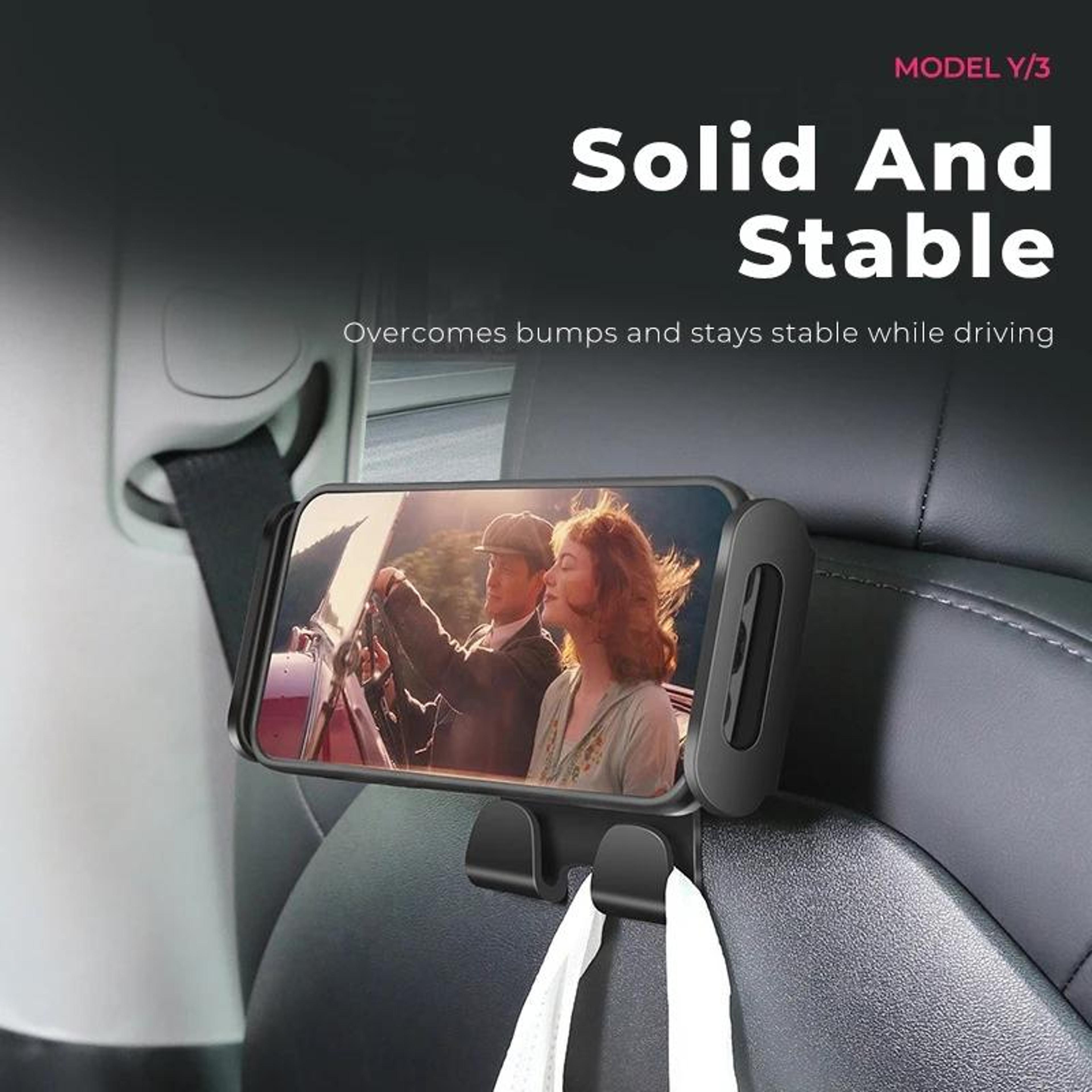 Rear Seat Phone Tablet Holder With 360 Degree Rotating Phone Bracket 3
