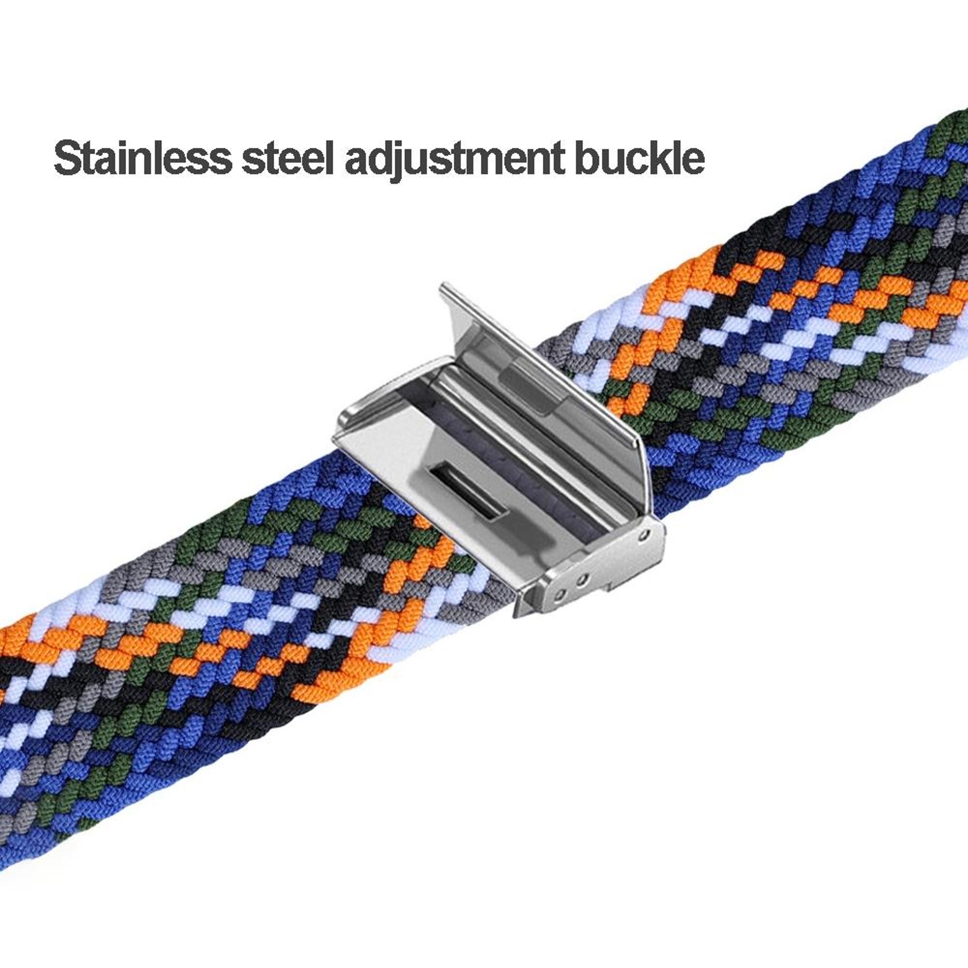 Xiaomi Mi Band 8 Nylon Watch Band Adjustable Braided Watch Strap With Steel Buckle 2