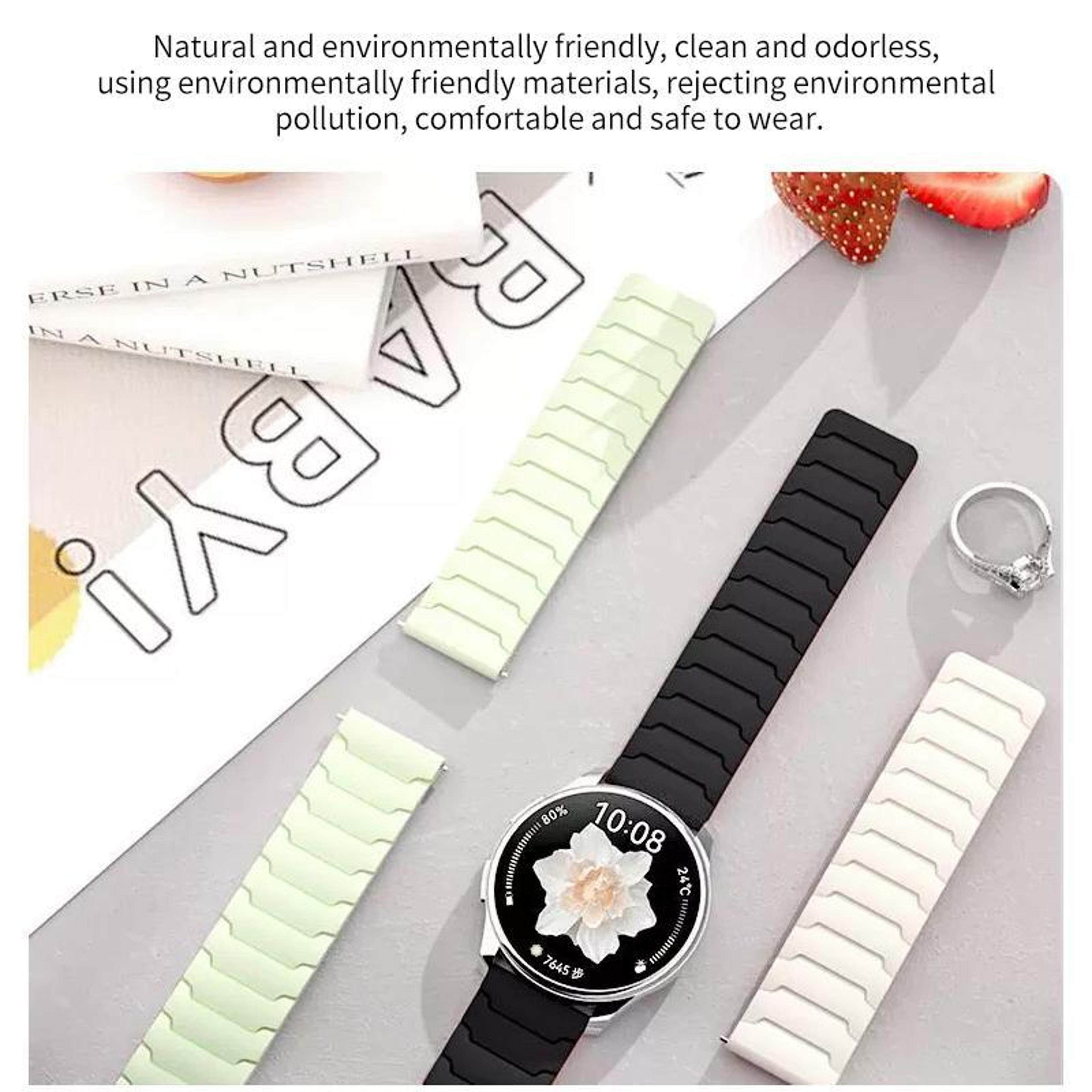 Magnetic Silicone Huawei Watch Fit 4 Band For Huawei Watch Fit 4 Pro Fit 3 Adjustable Replacement S 6