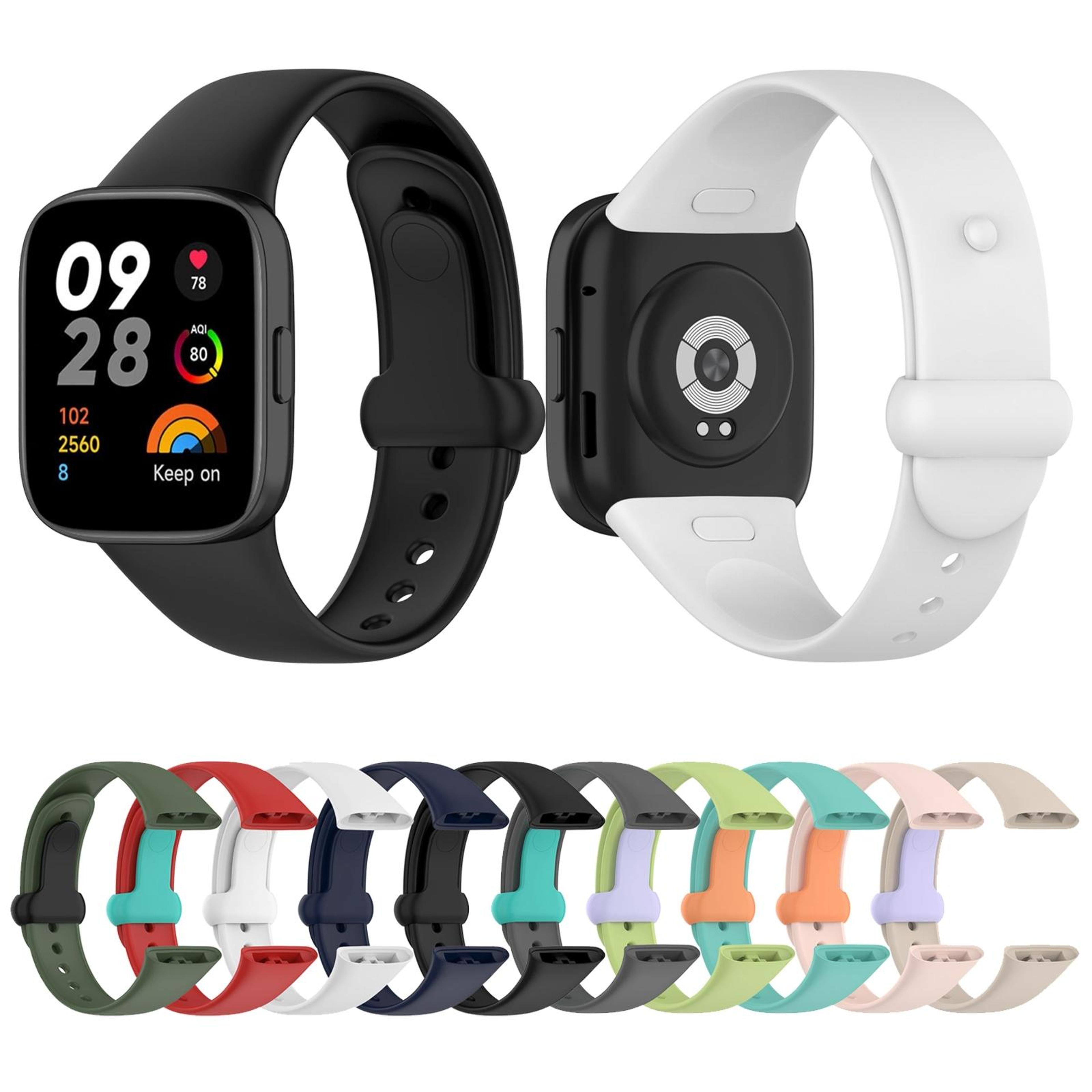 Redmi Watch 3 Silicone Watch Strap Soft Adjustable Replacement Watch Band 3
