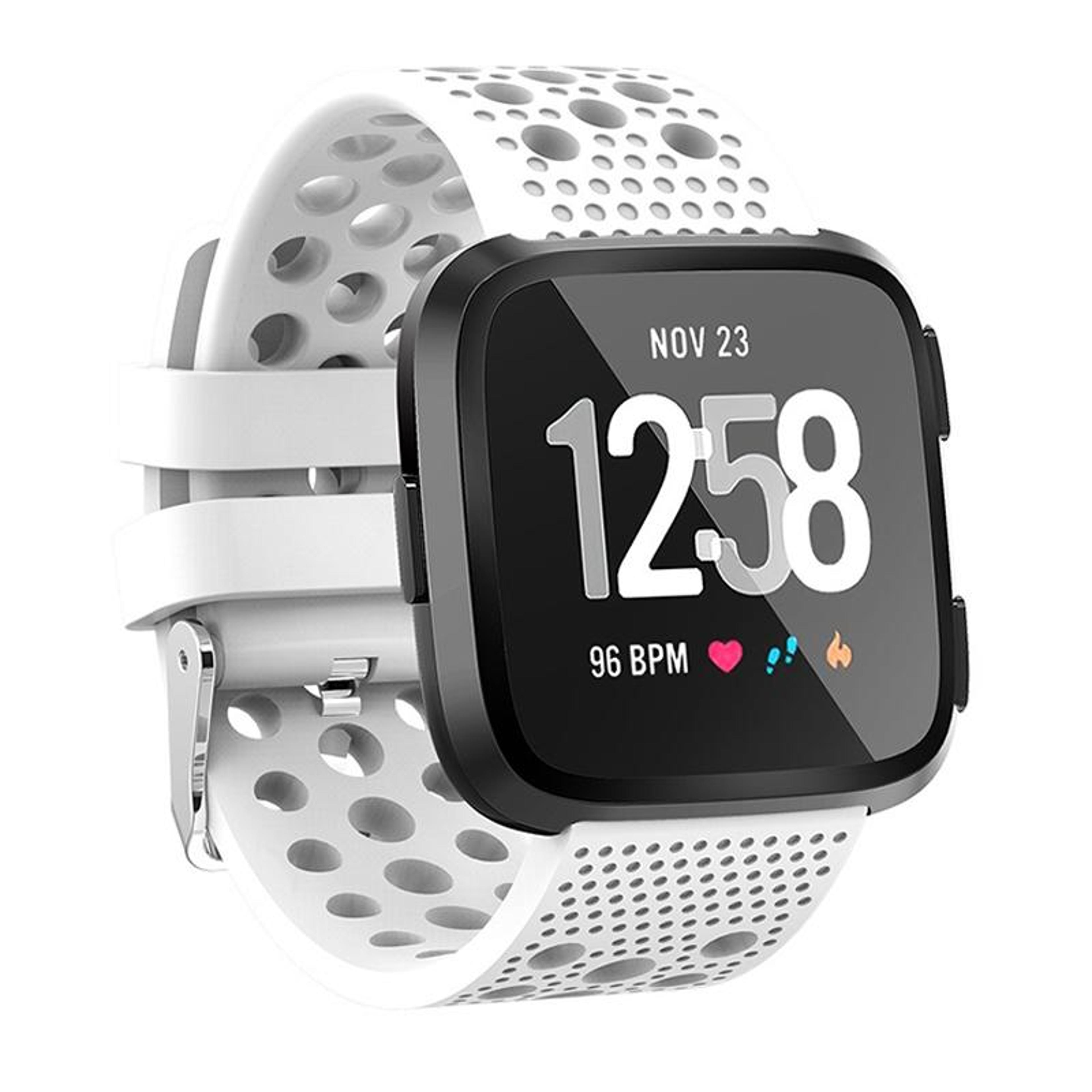 Fitbit Versa Silicone Watch Band Breathable Sport Replacement Strap With Venting Holes 3