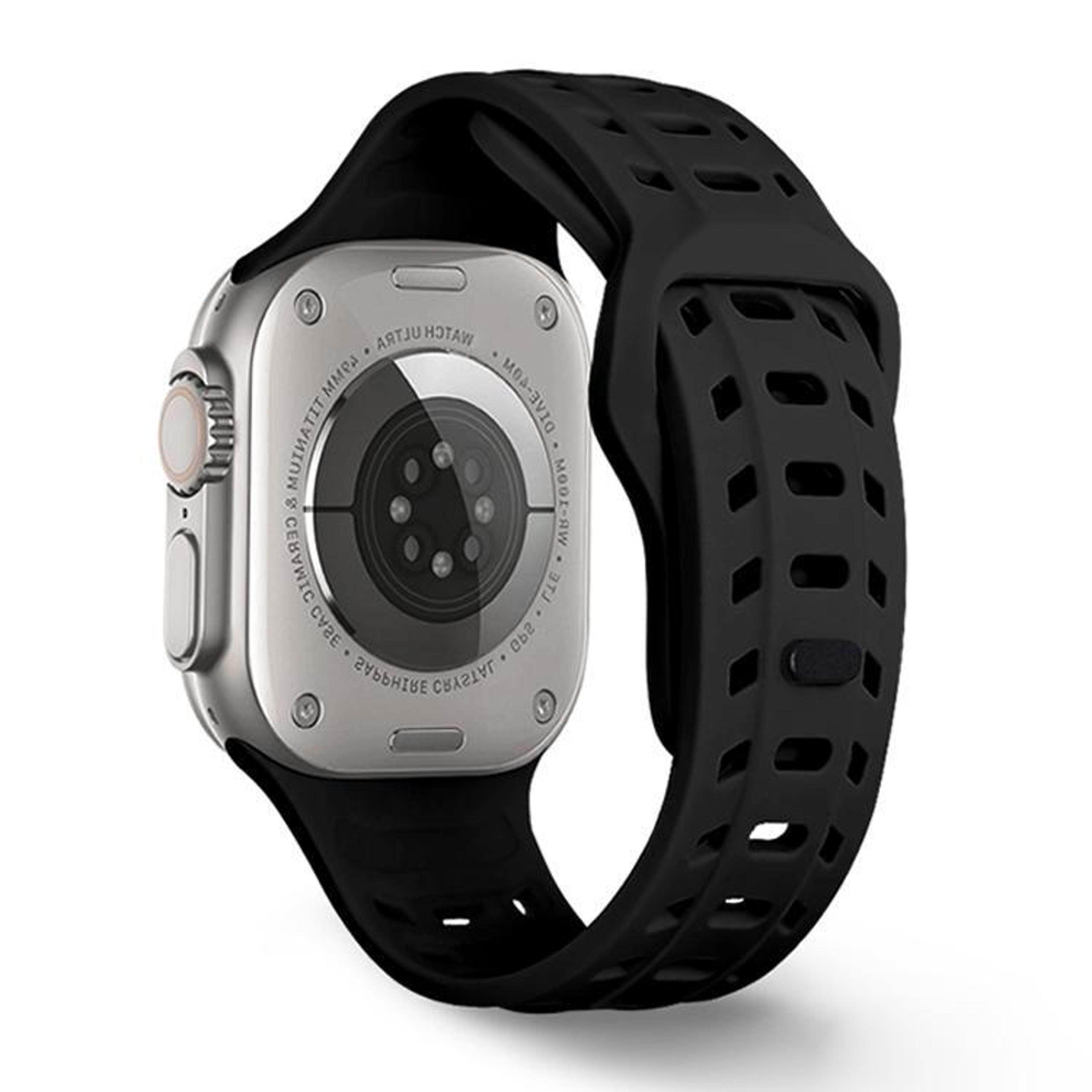 Shark Texture Silicone Sport Watch Band For Apple Watch Waterproof Replacement Strap 6