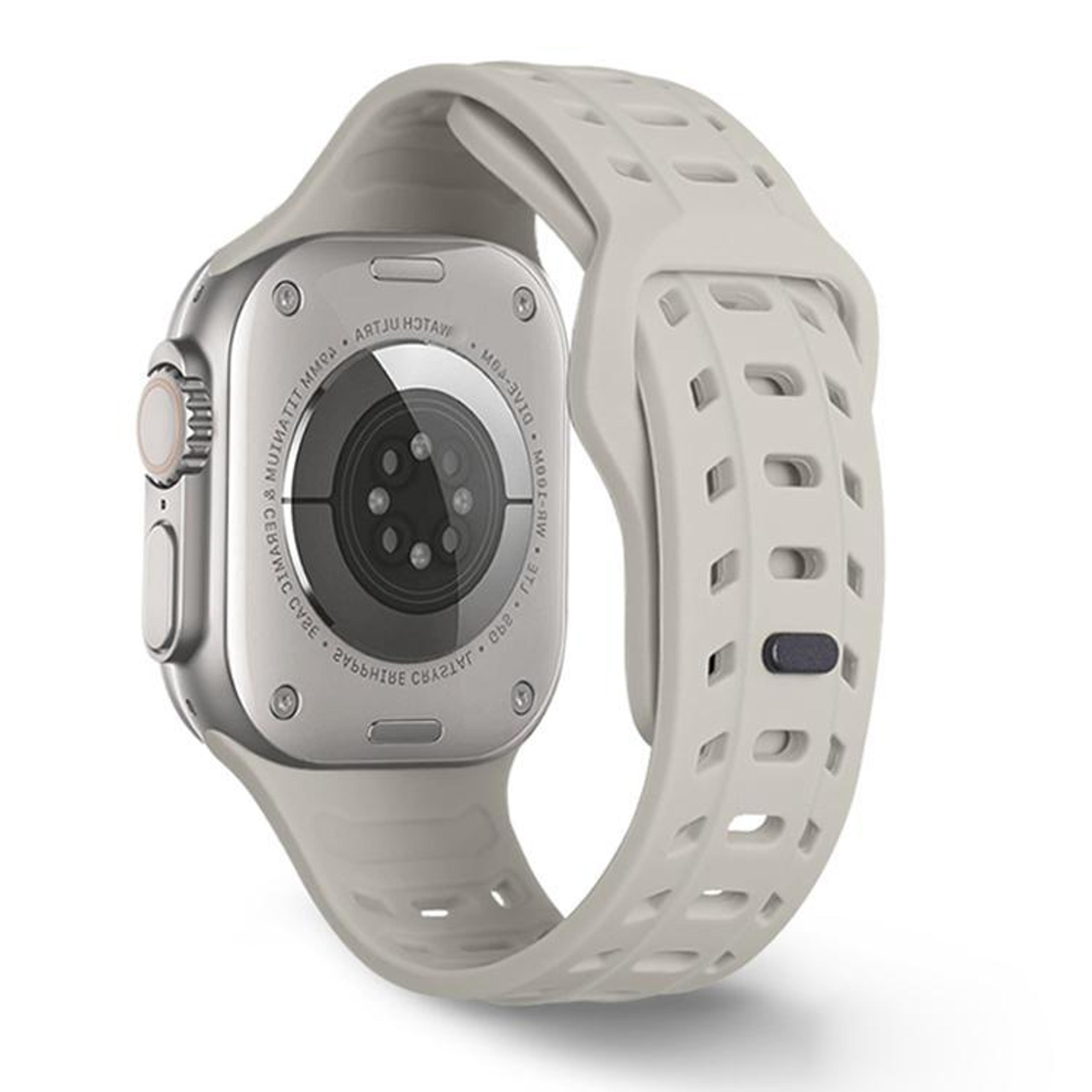 Shark Texture Silicone Sport Watch Band For Apple Watch Waterproof Replacement Strap 18