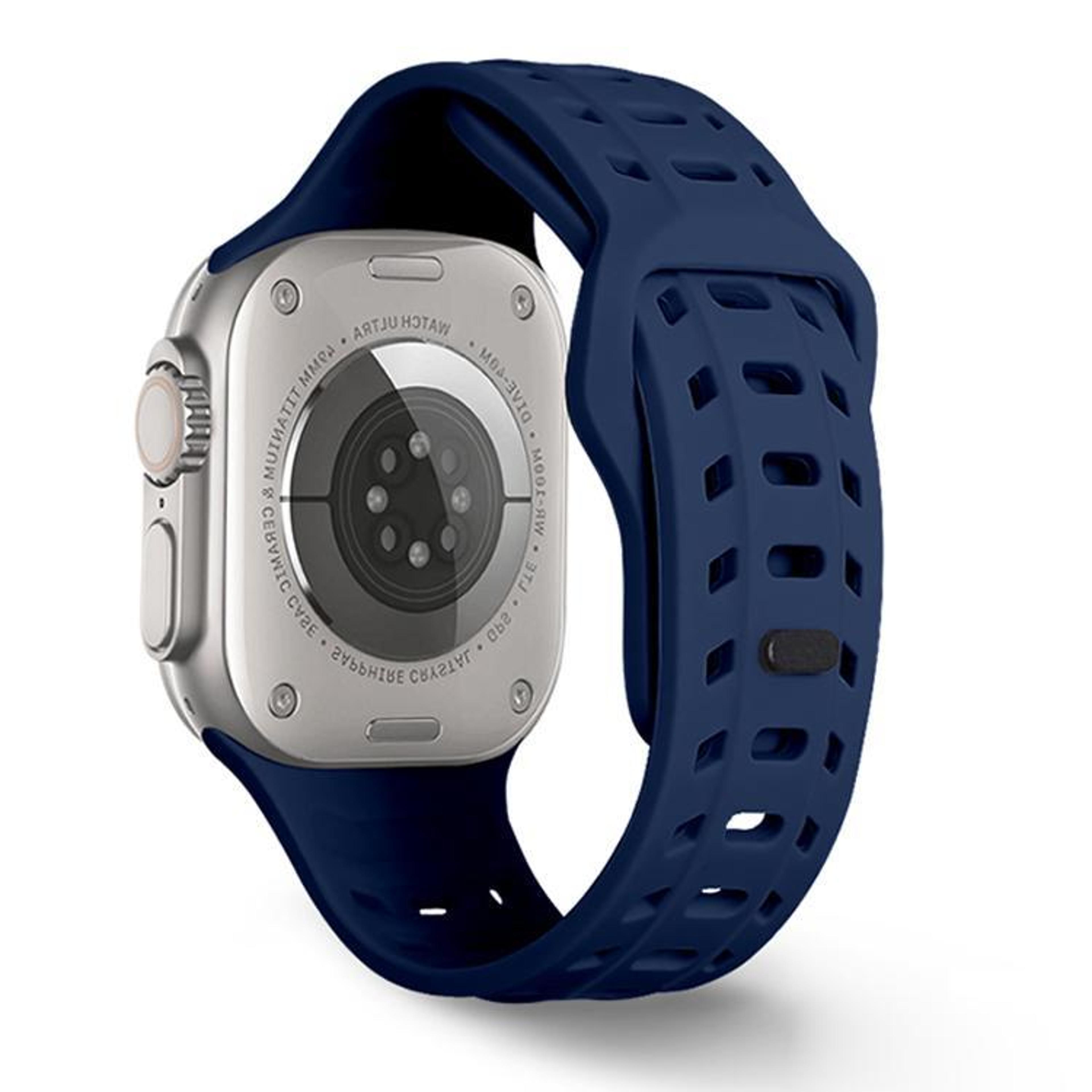 Shark Texture Silicone Sport Watch Band For Apple Watch Waterproof Replacement Strap 10