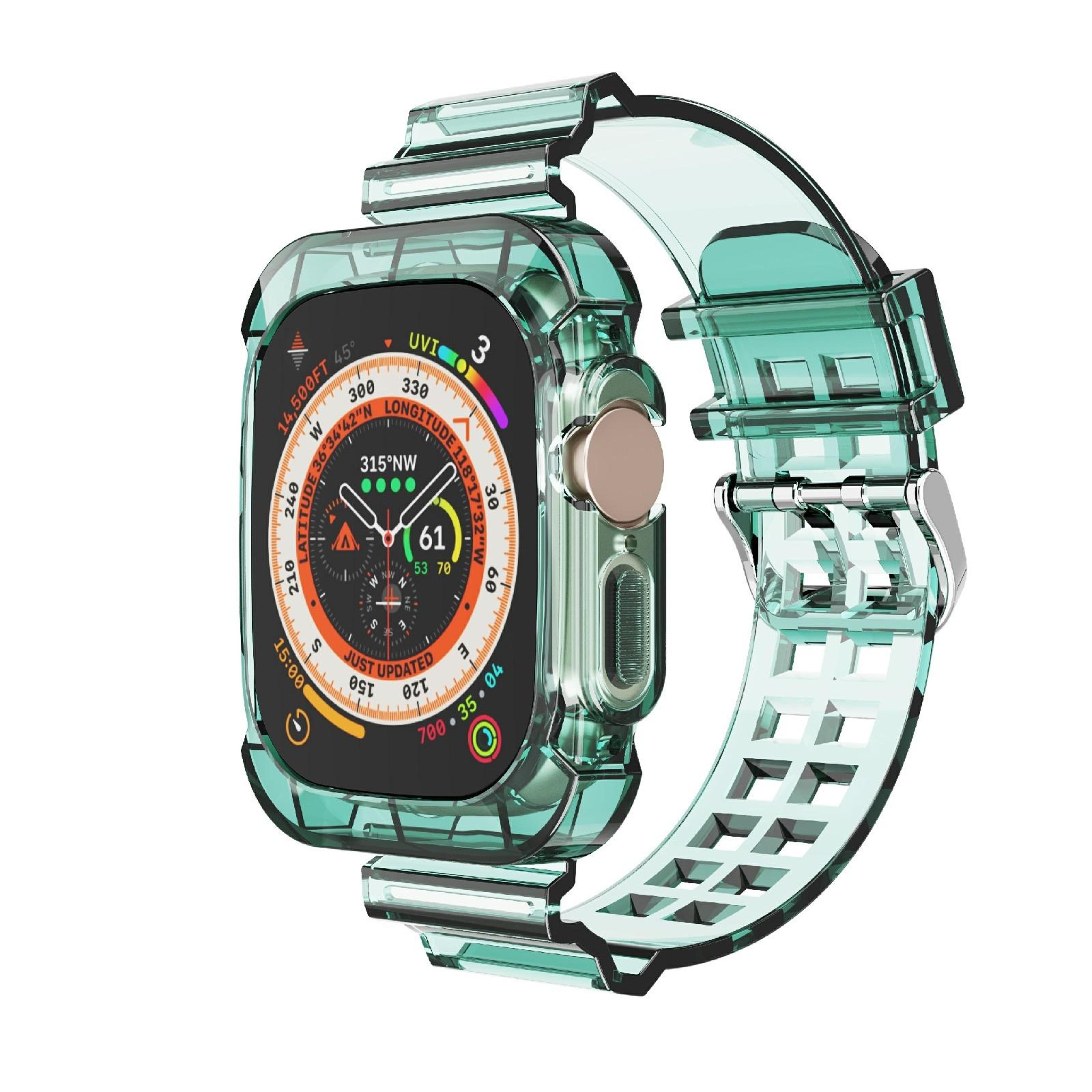 Glacier Apple Watch Ultra Band Transparent TPU Protective Replacement Watch Strap 9