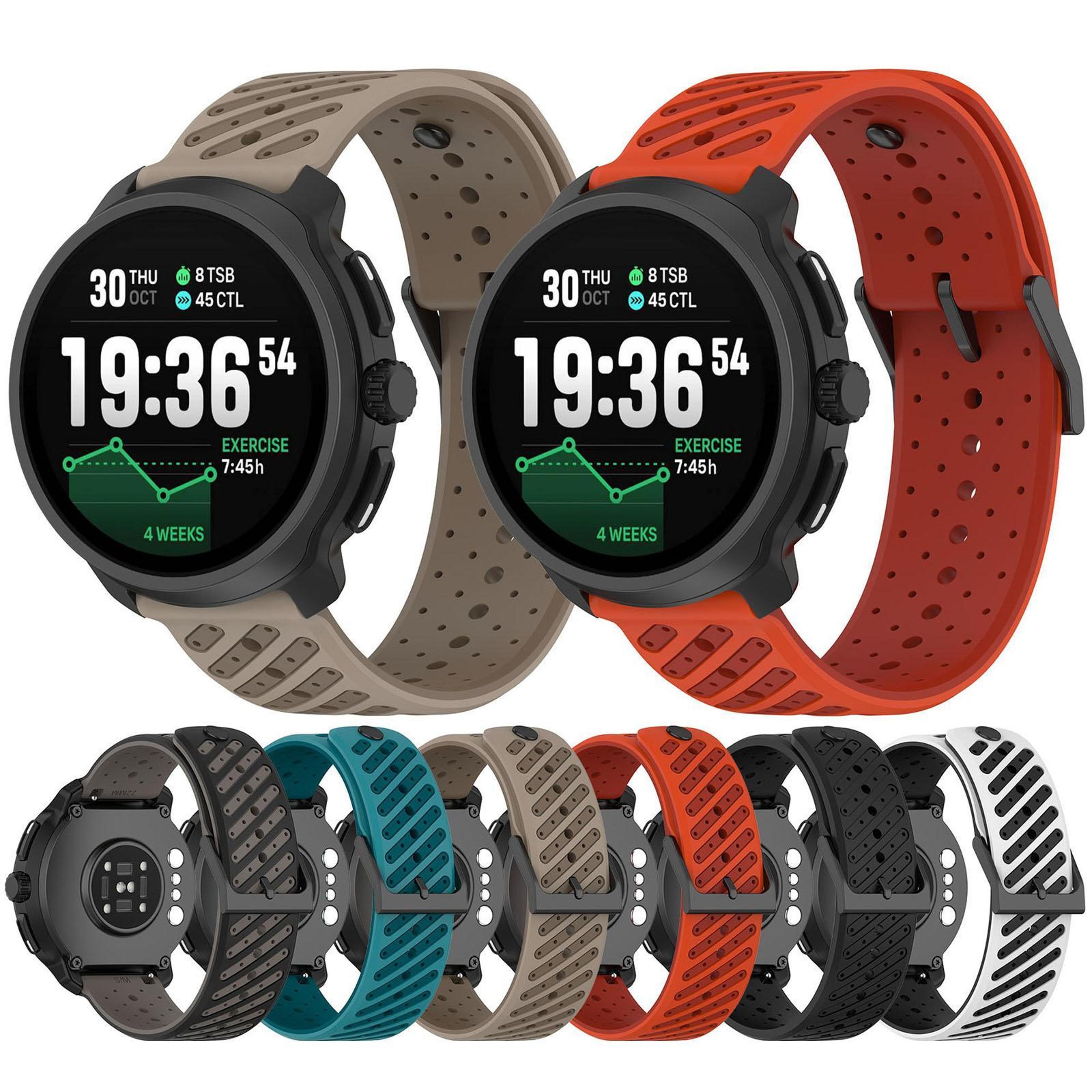 Suunto Race 2 Silicone Watch Strap Breathable Twill Texture Replacement Band 5