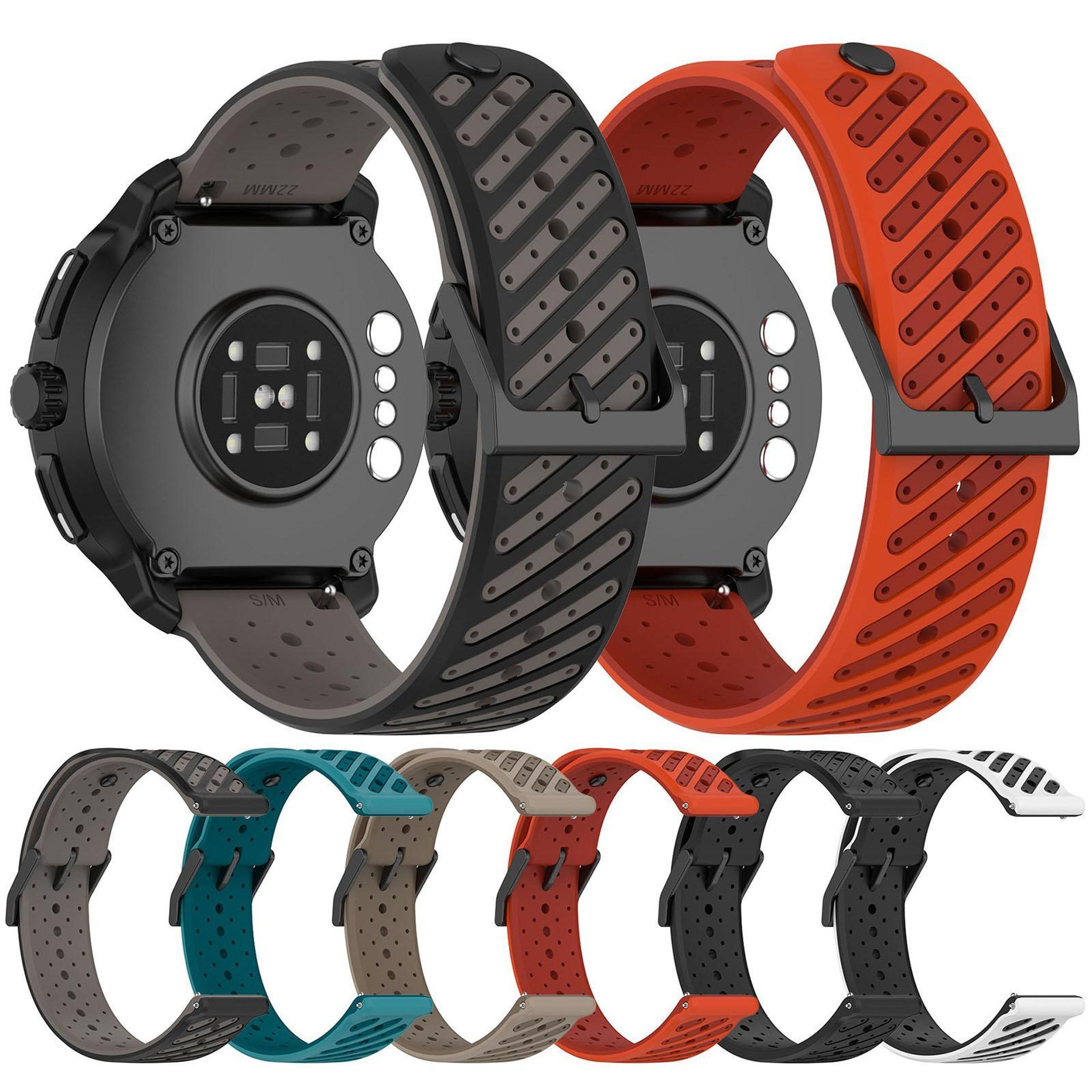 Suunto Race 2 Silicone Watch Strap Breathable Twill Texture Replacement Band 6