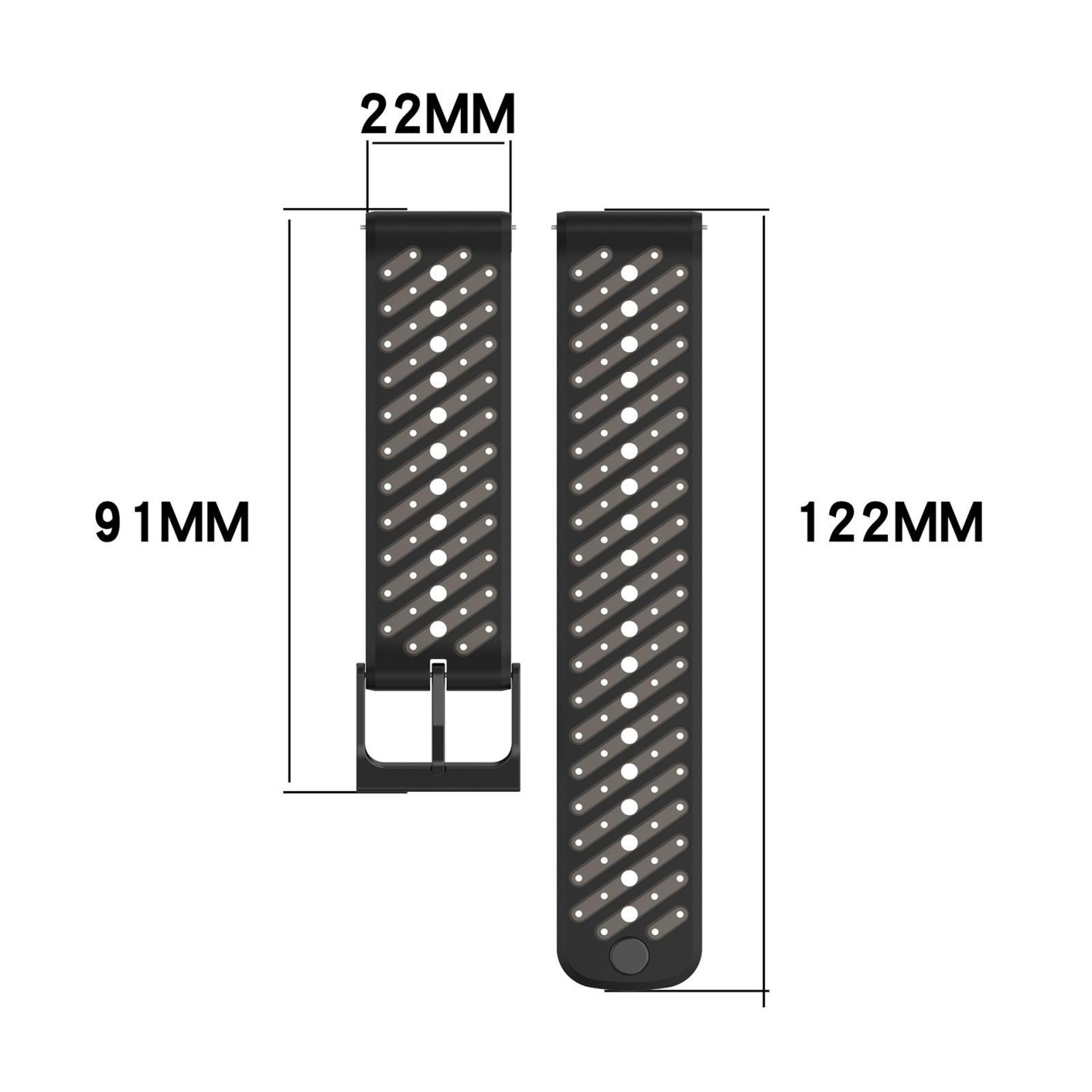 Suunto Race 2 Silicone Watch Strap Breathable Twill Texture Replacement Band 8