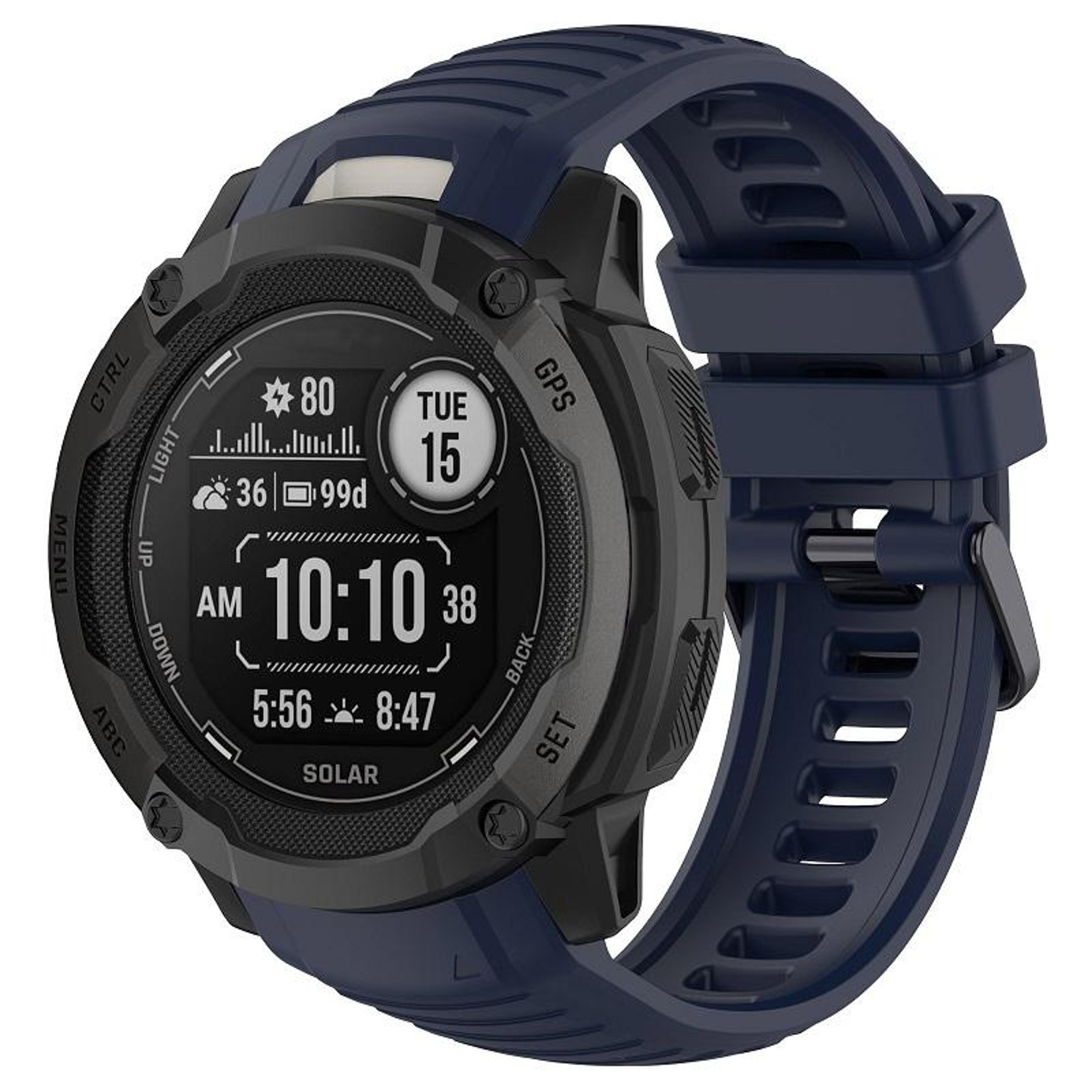 Garmin Instinct 2X Band Soft Silicone Watch Strap With Tool Replacement 13