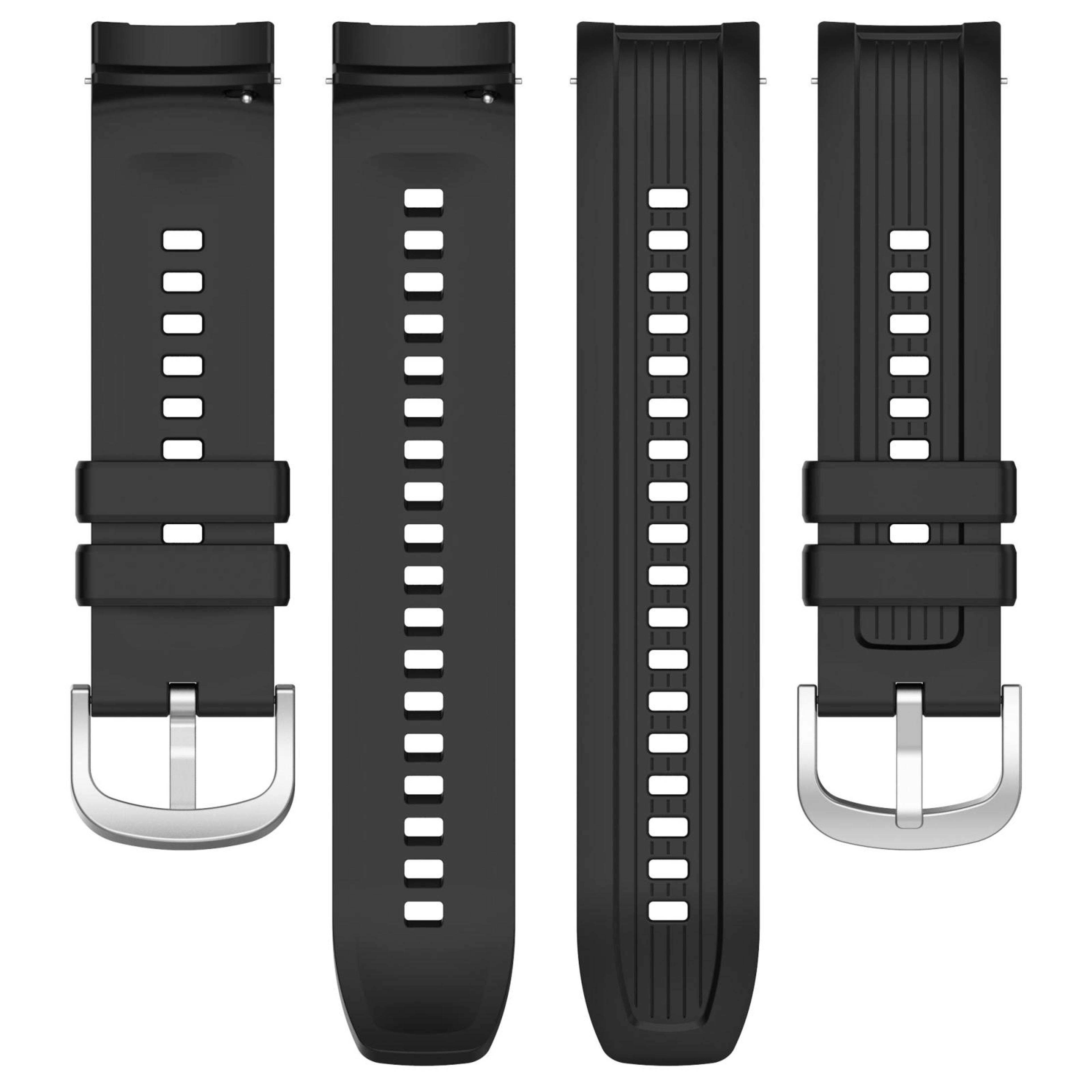 Amazfit Balance Silicone Watch Band With Vertical Texture Waterproof Replacement Strap 6