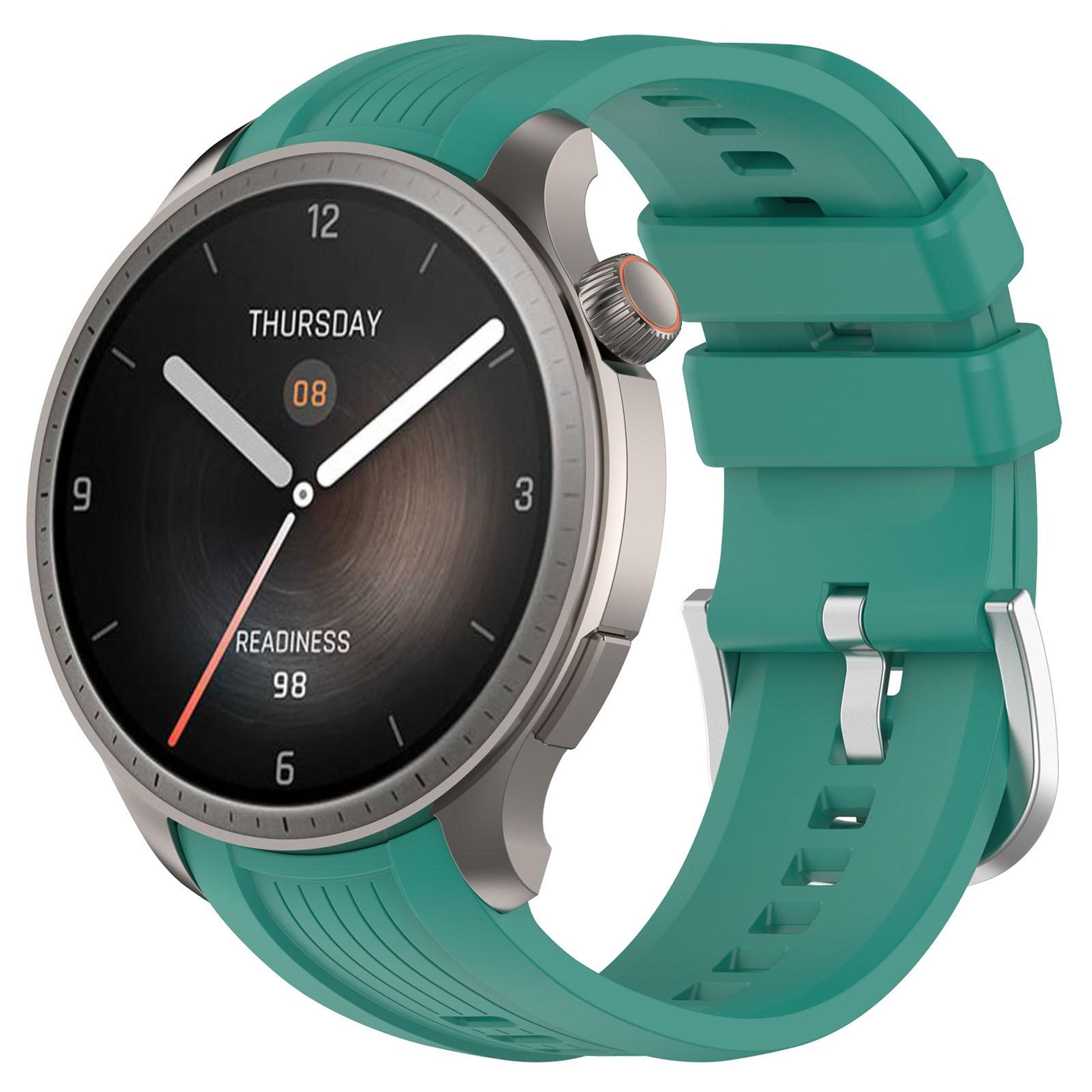 Amazfit Balance Silicone Watch Band With Vertical Texture Waterproof Replacement Strap 9