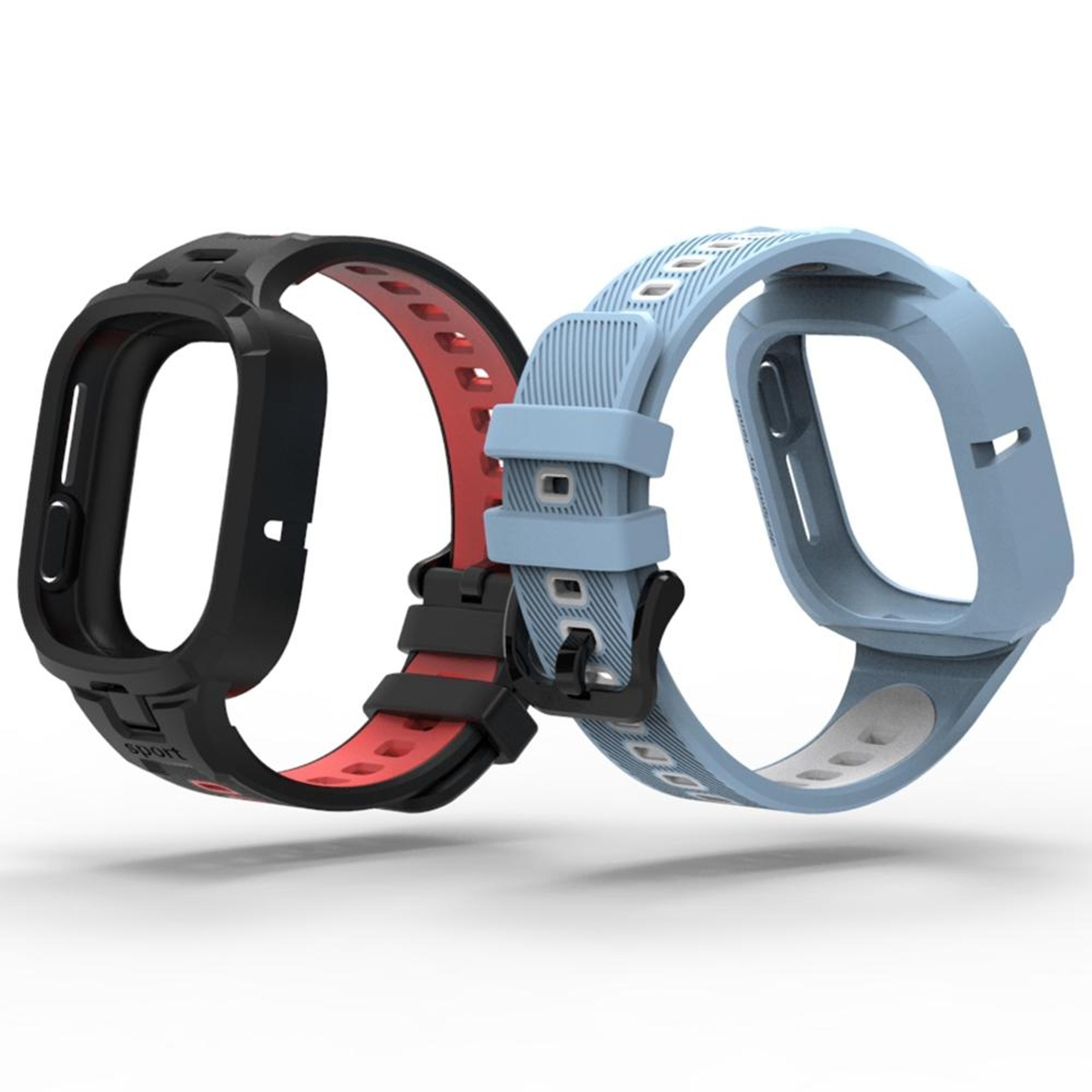 Honor Watch 4 TPU Watch Band Soft Adjustable Replacement Strap Two Tone Sport Wristband 5