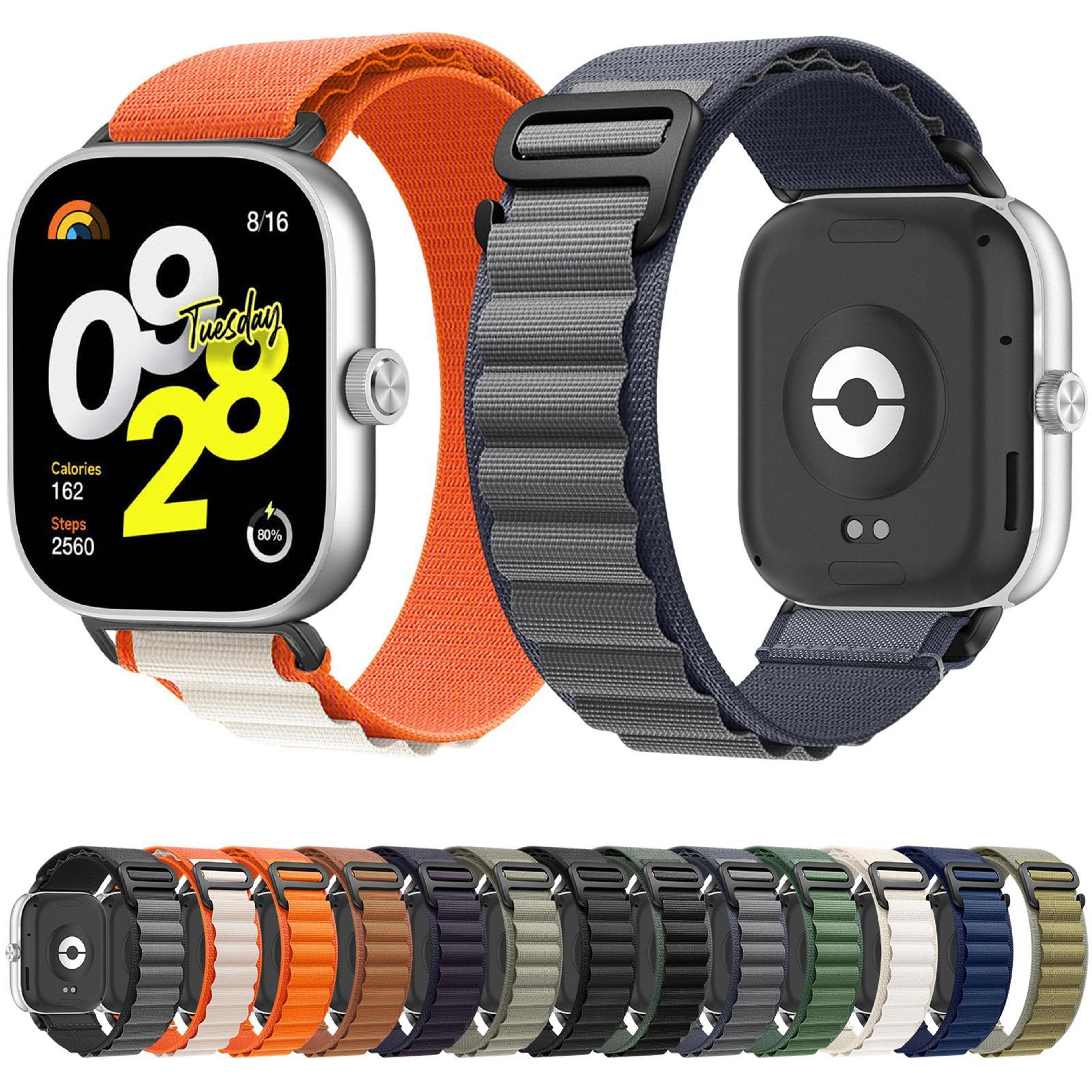 Alpine Xiaomi Band 10 Pro Watch Band Adjustable Nylon Loop Watch Band For Redmi Watch 6 And 5 3
