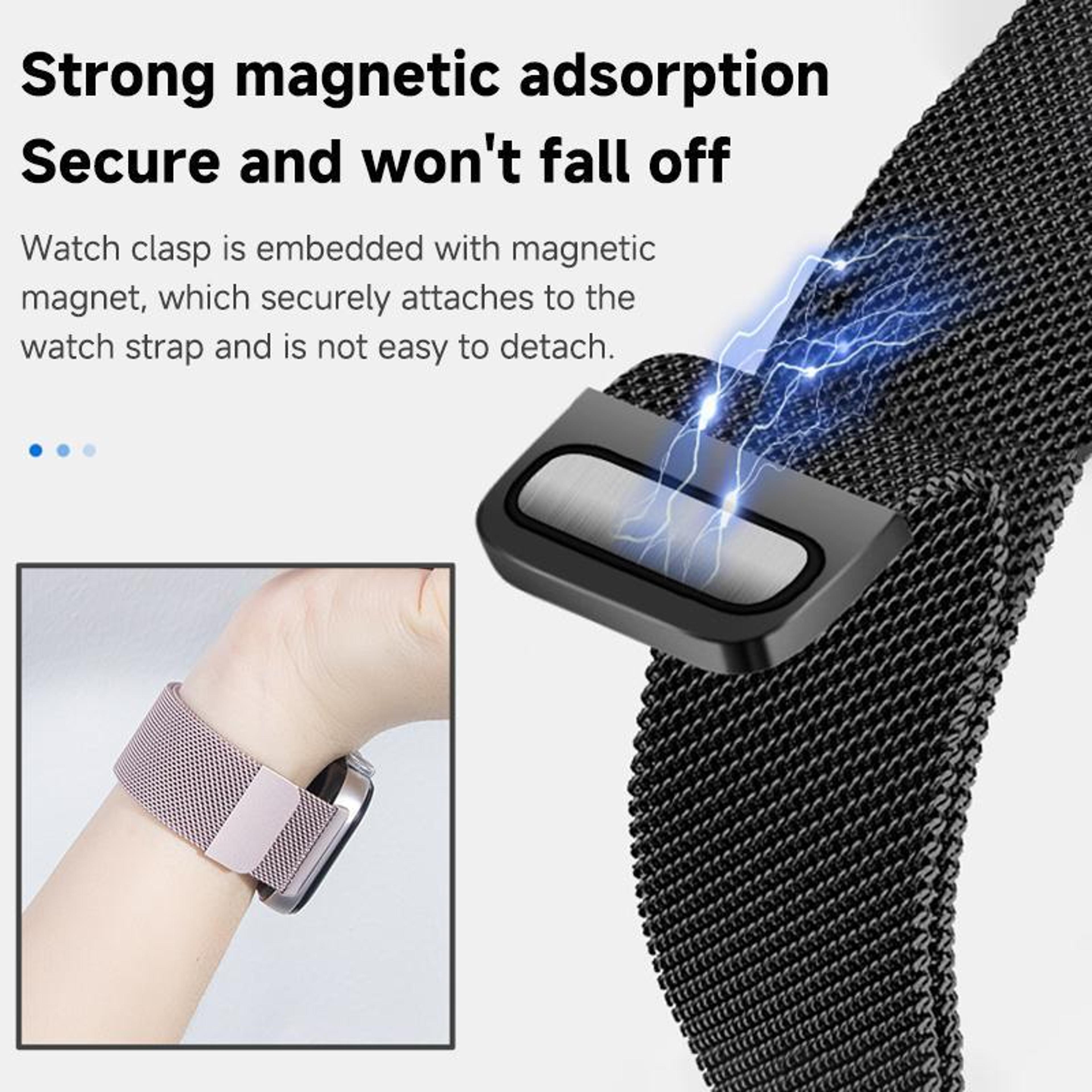 Huawei Watch Fit 5 Fit 5 Pro Fit 4 Milanese Magnetic Watch Band Stainless Steel Strap 7