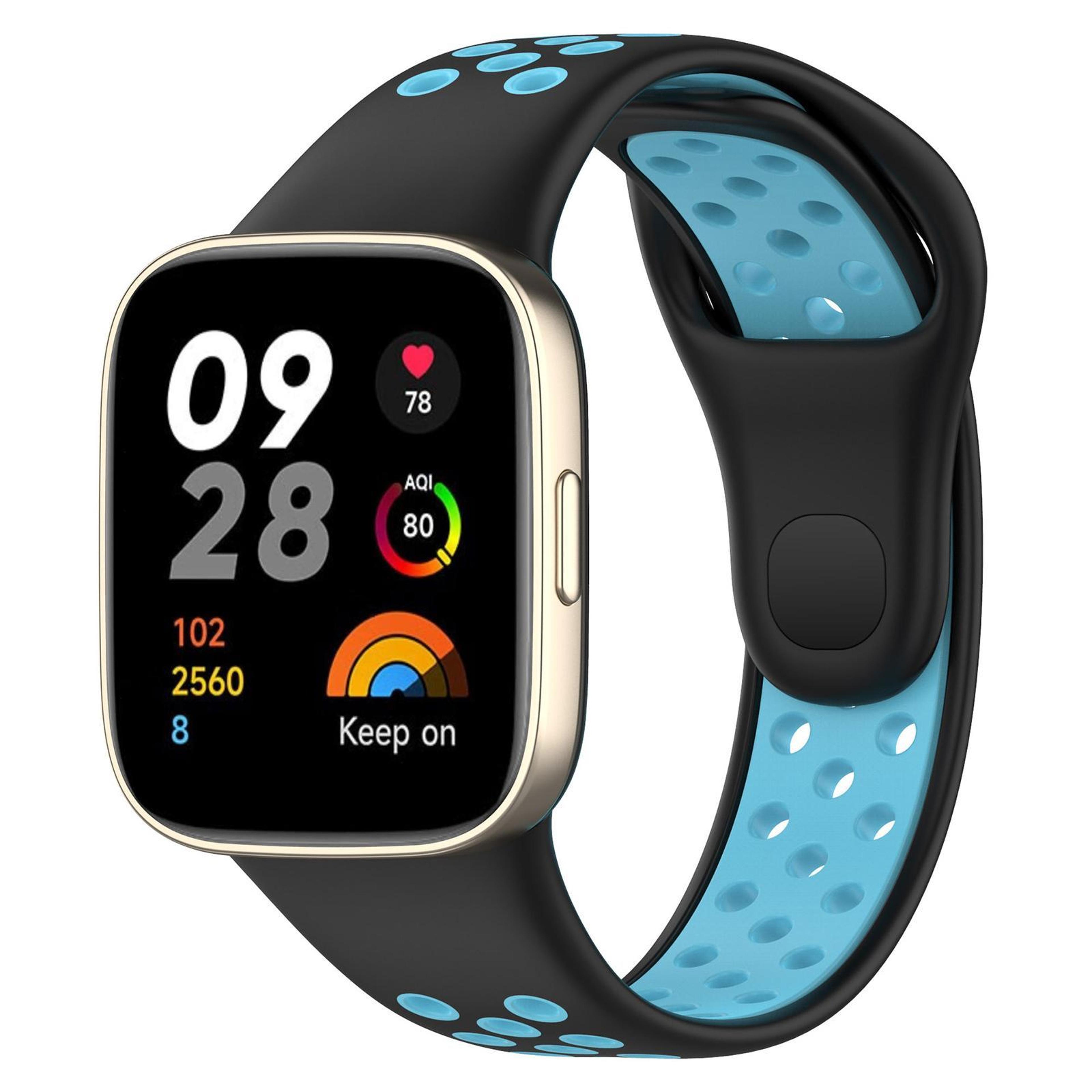 Redmi Watch 3 Silicone Watch Band Two Color Sports Watch Strap With Secure Press Button 9