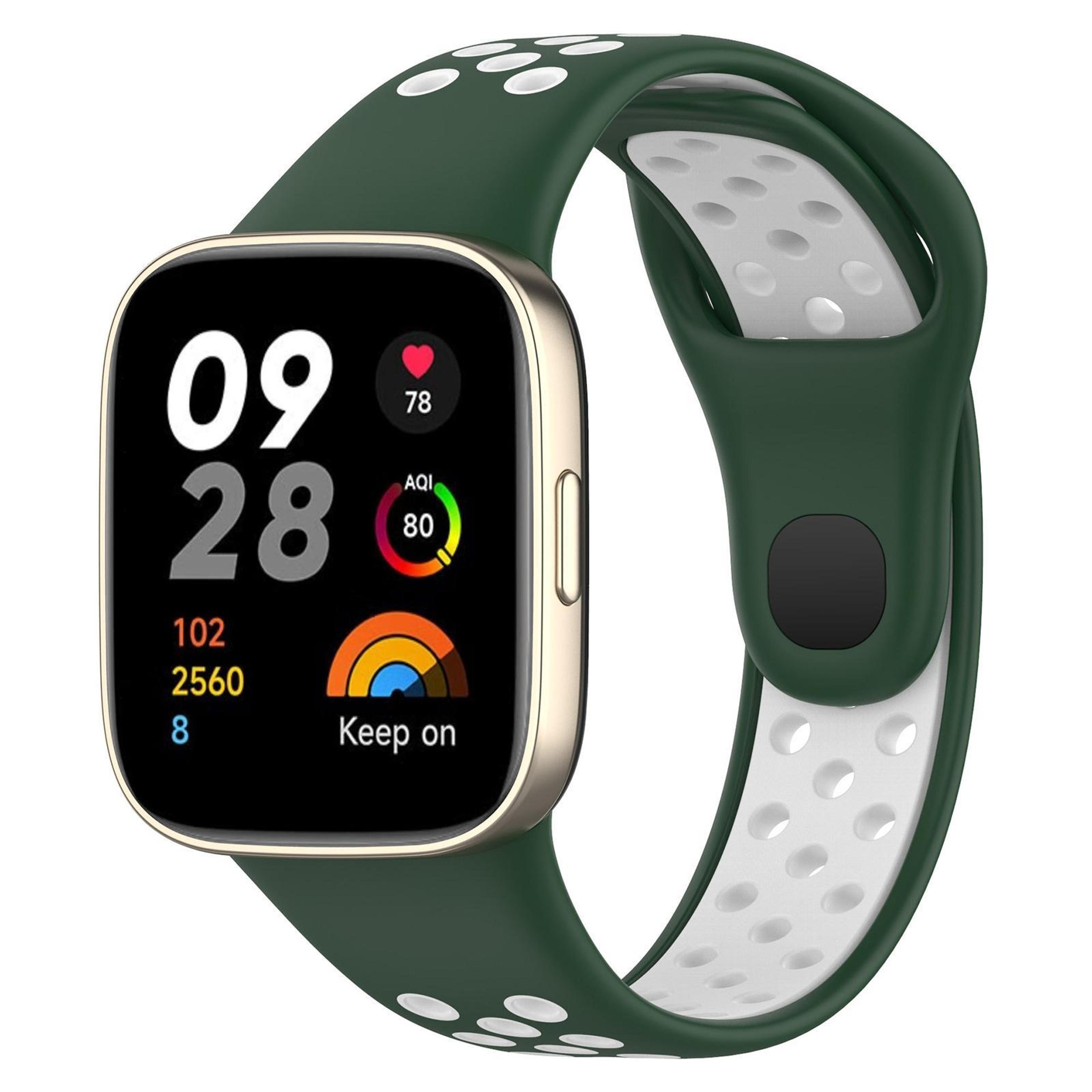 Redmi Watch 3 Silicone Watch Band Two Color Sports Watch Strap With Secure Press Button 14